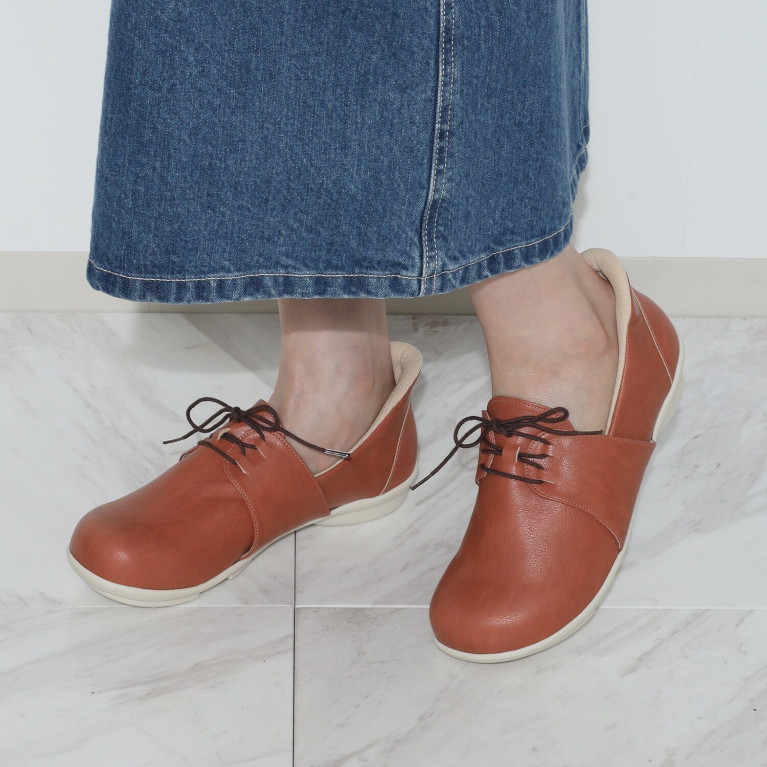 リゲッタ“ツヴォル” 日本製 アーチサポート サスペンションインソール レースアップシューズ ＜スットオン＞