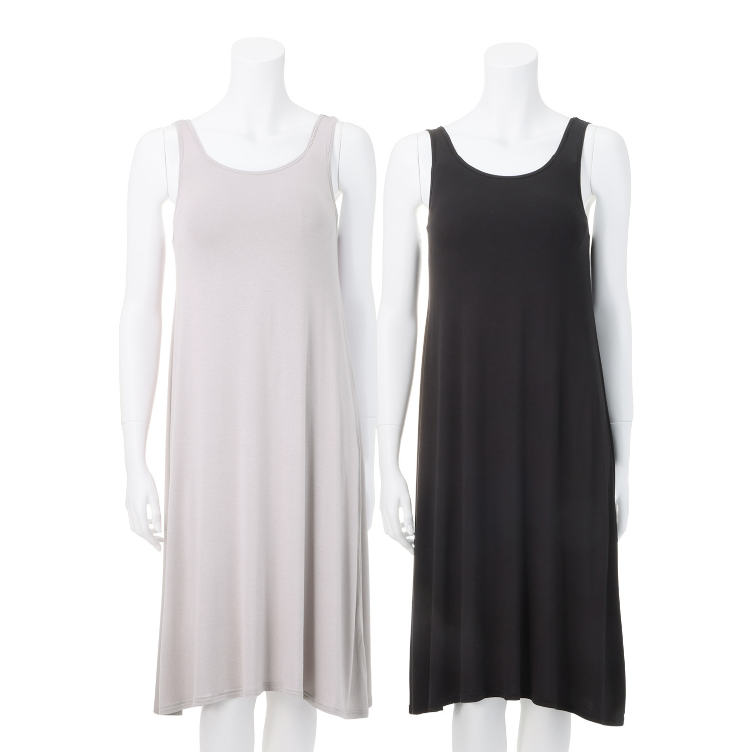 ジュエル 着ていて気持ちいい！ 天然由来のやさしい肌触り パデットタンクワンピース ２点セット