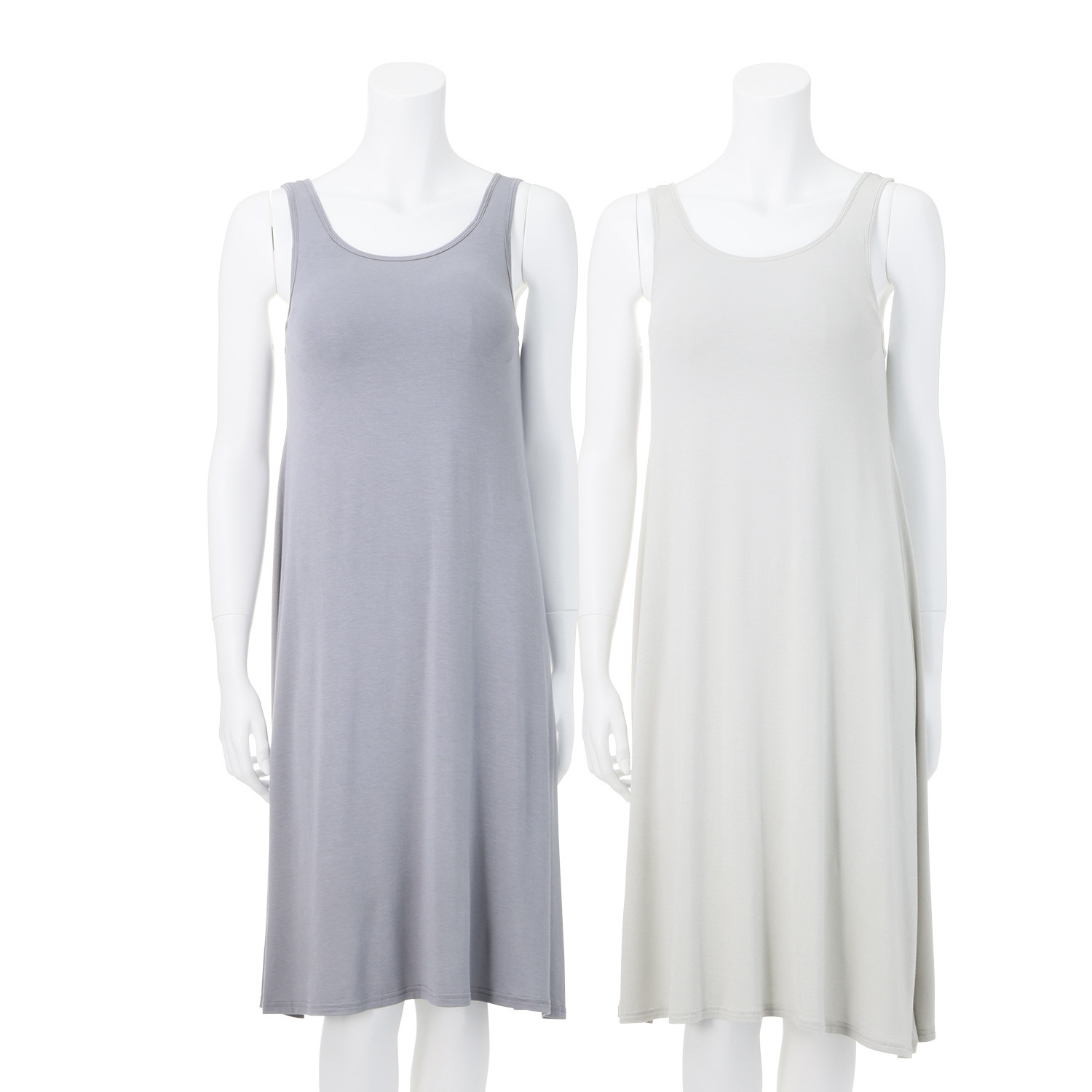 ジュエル 着ていて気持ちいい！ 天然由来のやさしい肌触り パデットタンクワンピース ２点セット