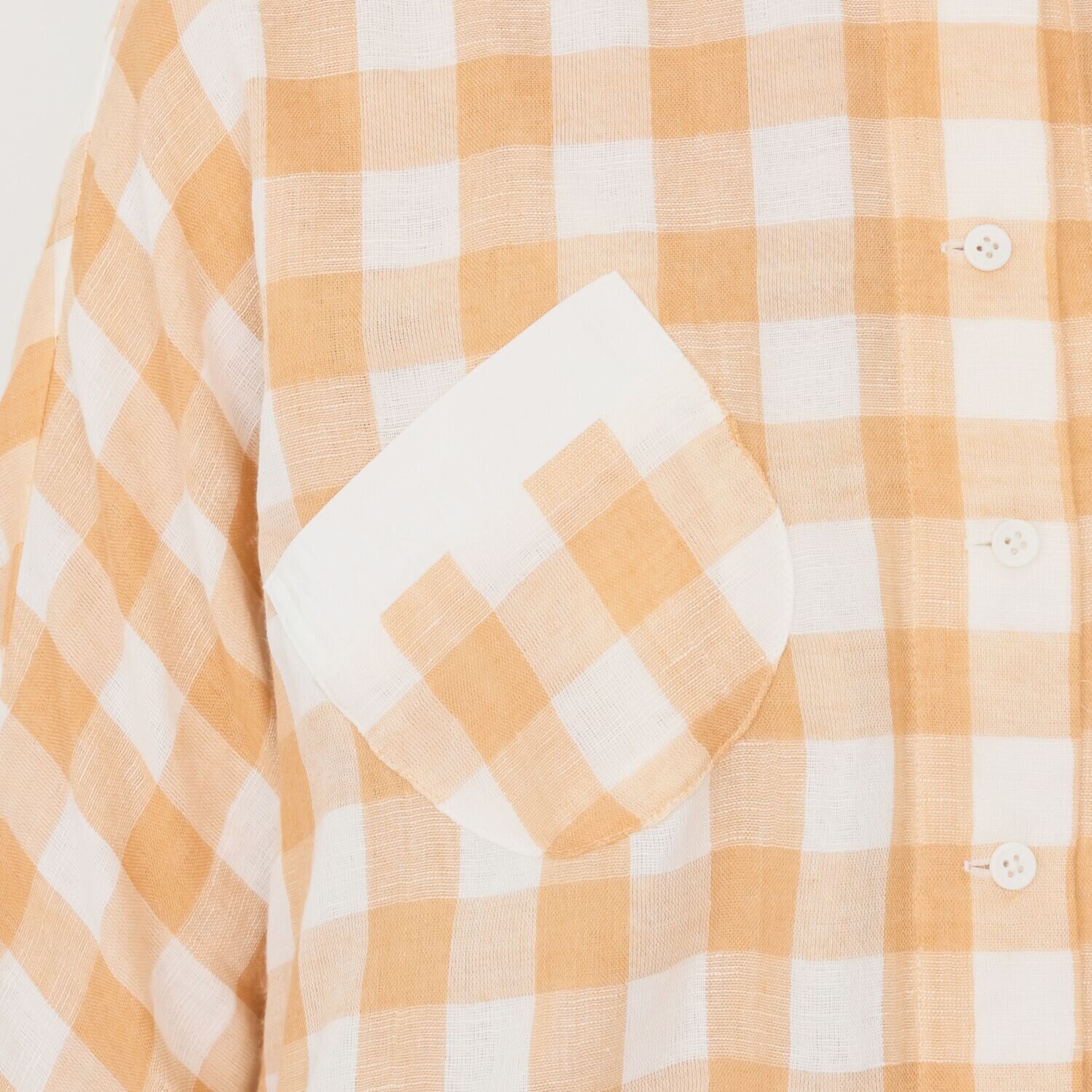 ハヤマ　ブリーズ ドルマンスリーブ 先染めブラウス