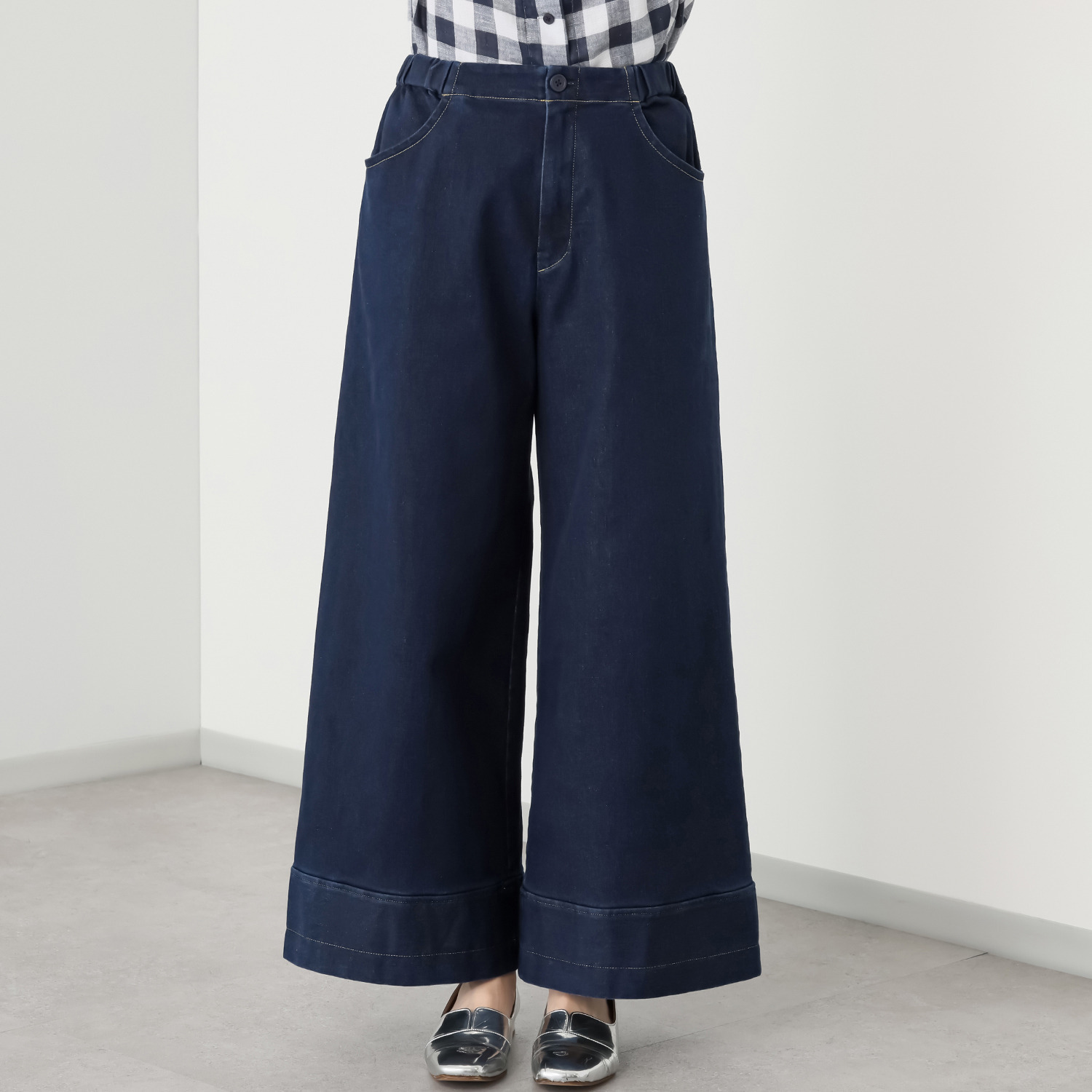 ハヤマ　ブリーズ バイオウォッシュ ストレッチ デニムパンツ