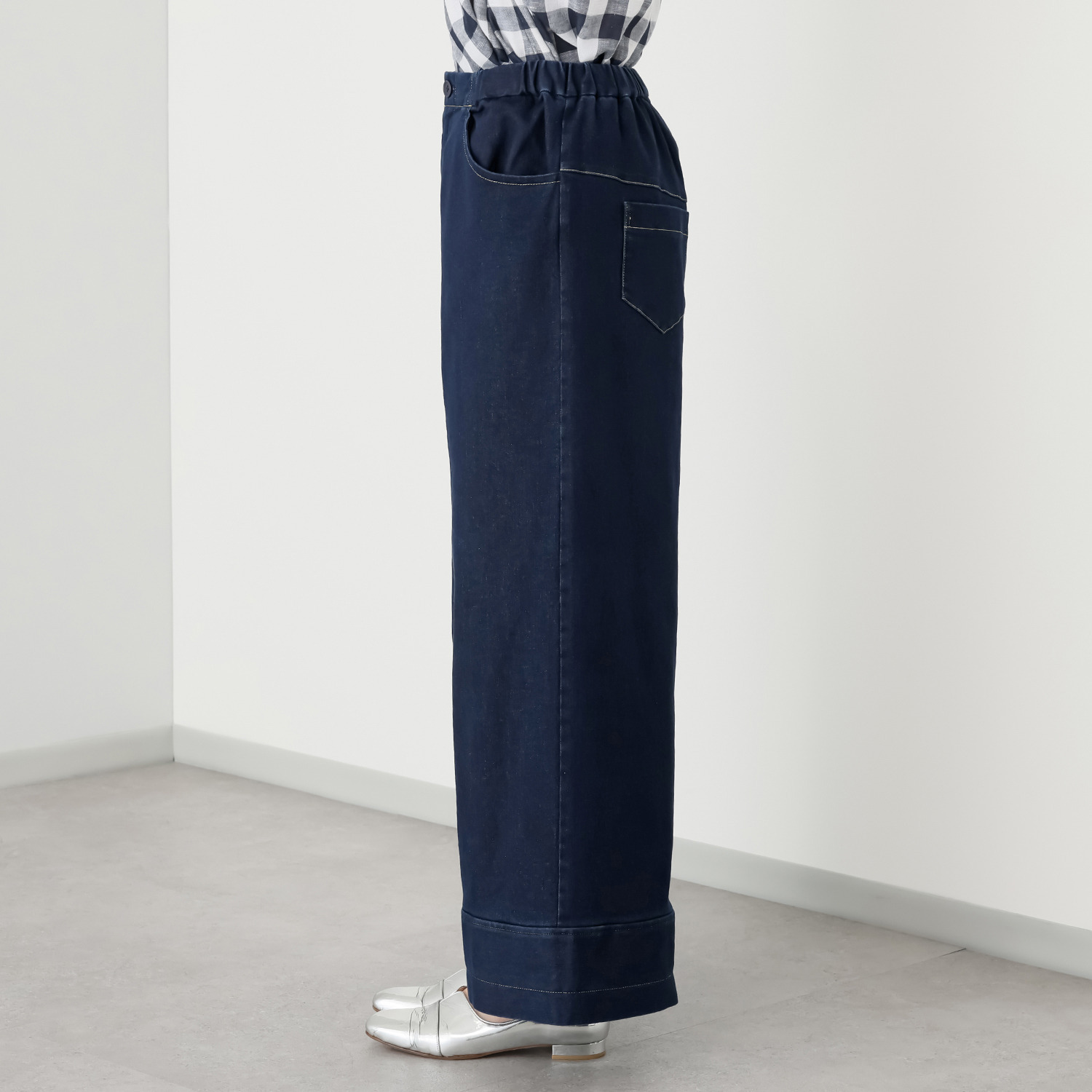 ハヤマ　ブリーズ バイオウォッシュ ストレッチ デニムパンツ