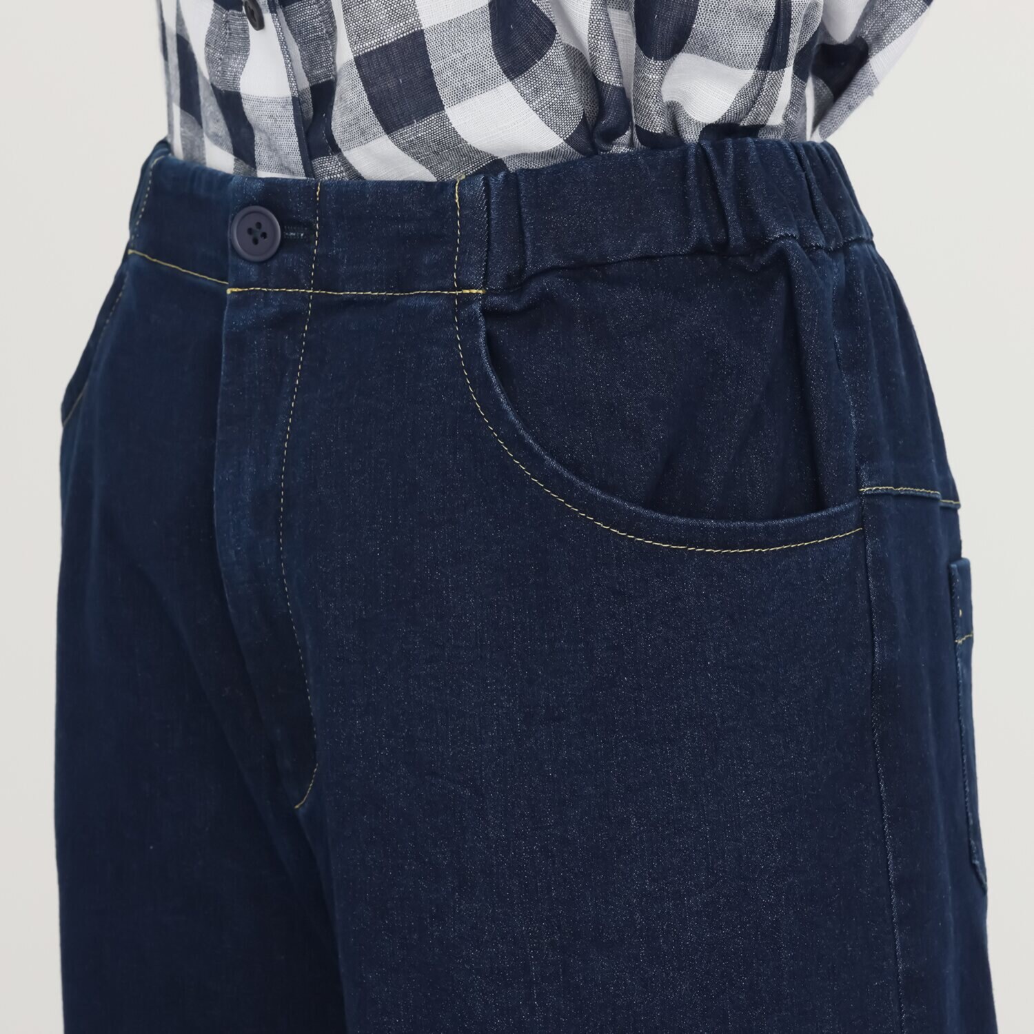 ハヤマ　ブリーズ バイオウォッシュ ストレッチ デニムパンツ