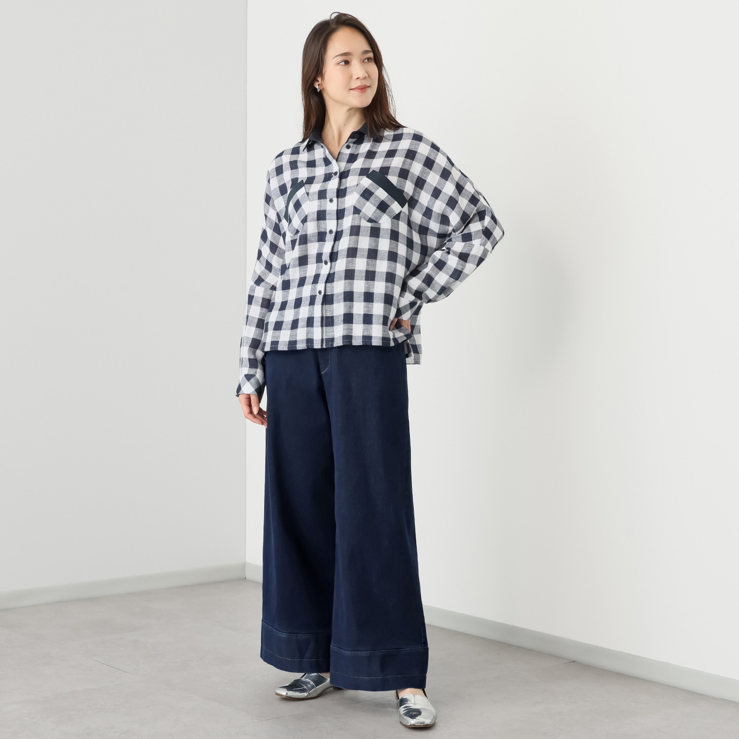 ハヤマ　ブリーズ バイオウォッシュ ストレッチ デニムパンツ