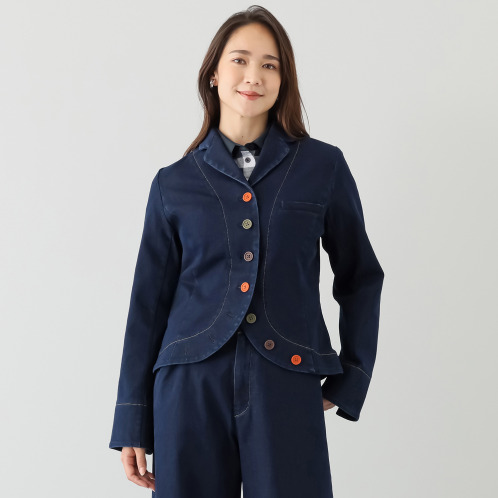 ハヤマ ブリーズ バイオウォッシュ ストレッチ デニムジャケット ハヤマ ブリーズ バイオウォッシュ ストレッチ デニムジャケット