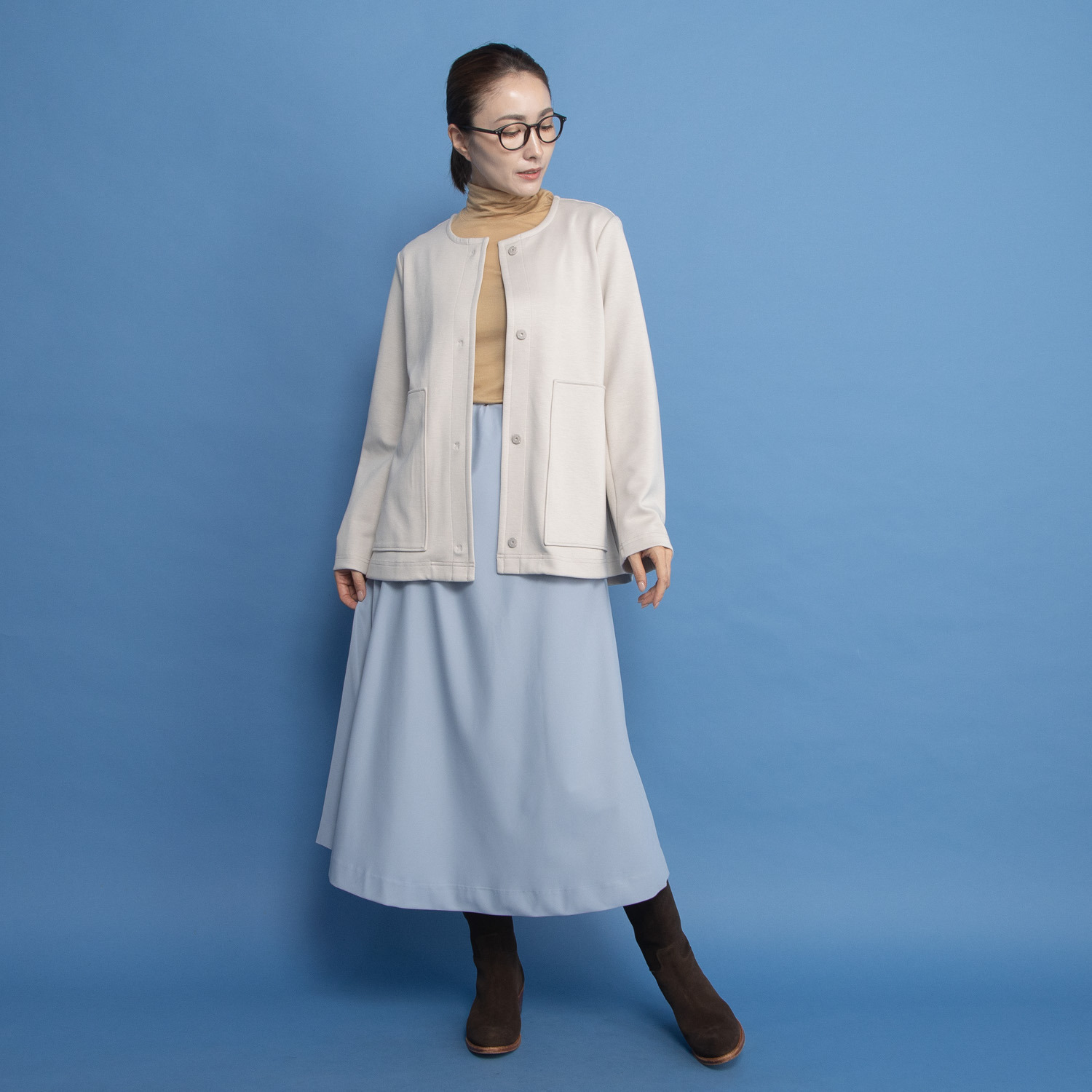 ヤエアジュテ 端境期のヘビロテに決定 モードなポケットを ハンサムに装う ジャケット