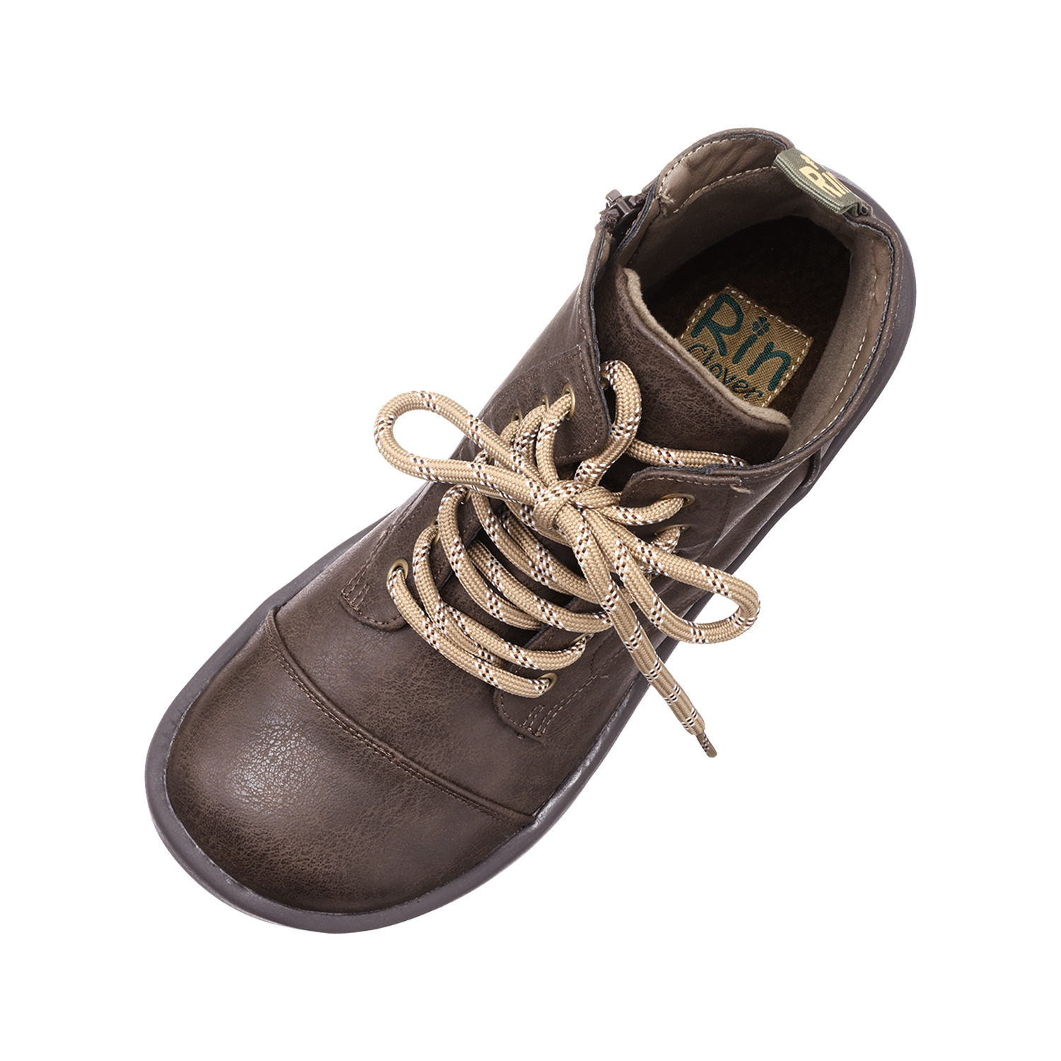 リン・クローバー 脱ぎ履きが簡単！ ひもアレンジも楽しめる 大人のための 軽量ショートブーツ