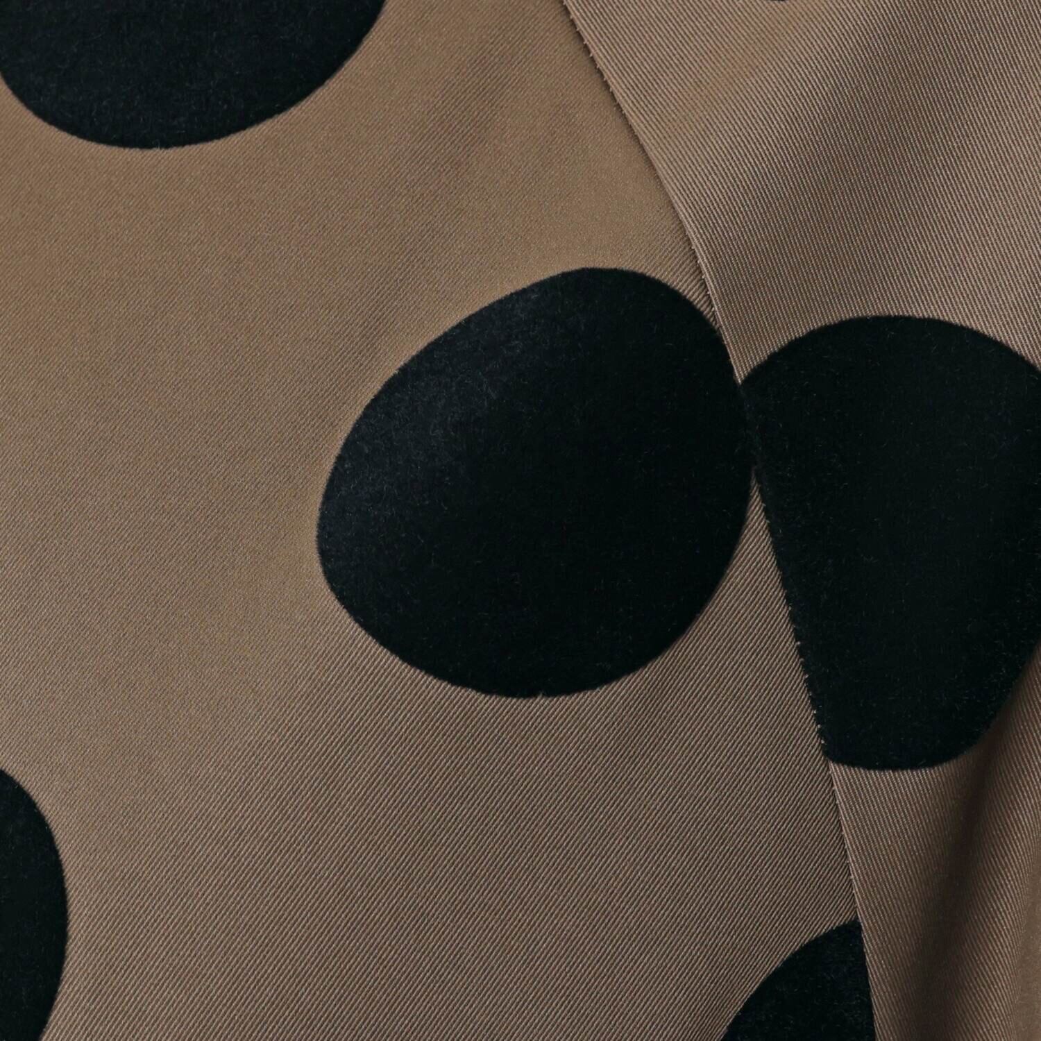 ラブソル フロッキードット ノーカラーコート