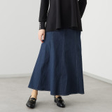 イシカワラボ★ヒトミ ストレッチデニム ８枚接ぎ マーメイドスカート