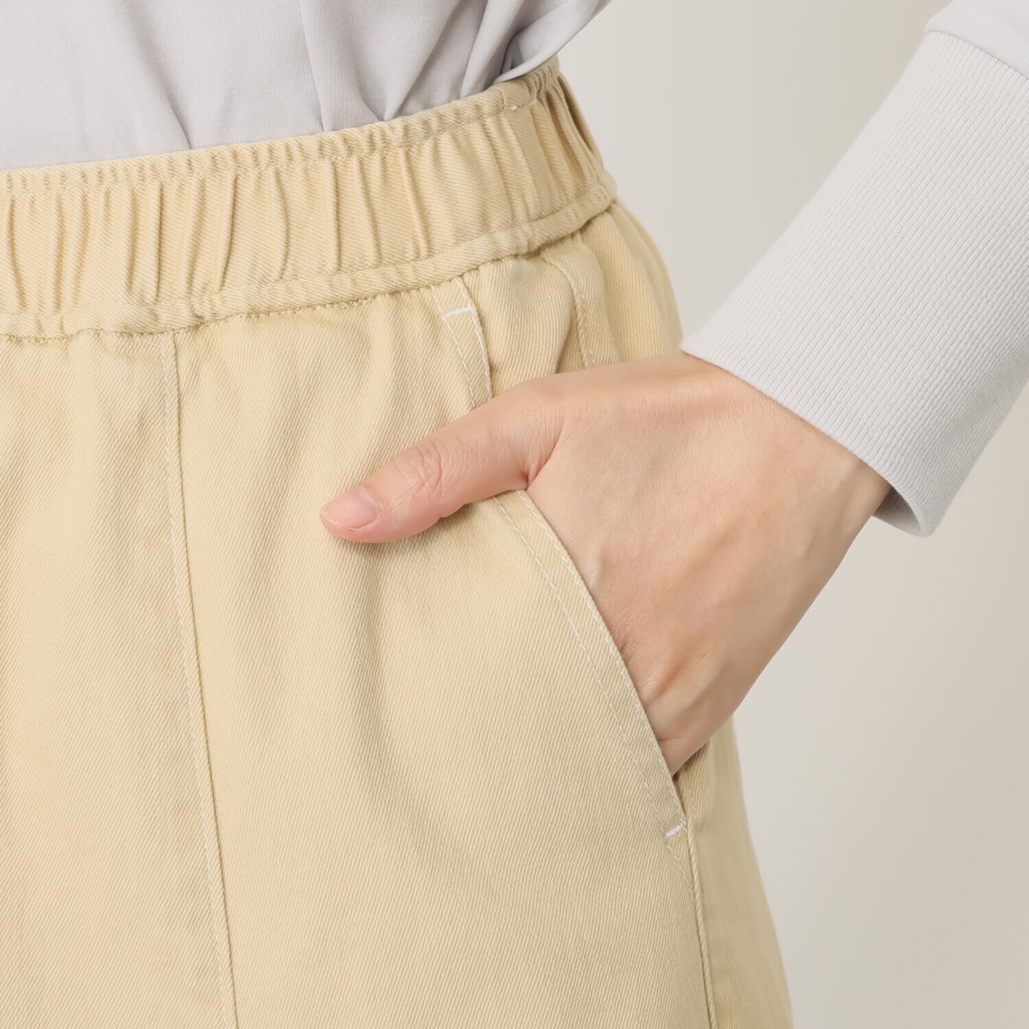 イシカワラボ★ヒトミ ストレッチデニム ８枚接ぎ マーメイドスカート