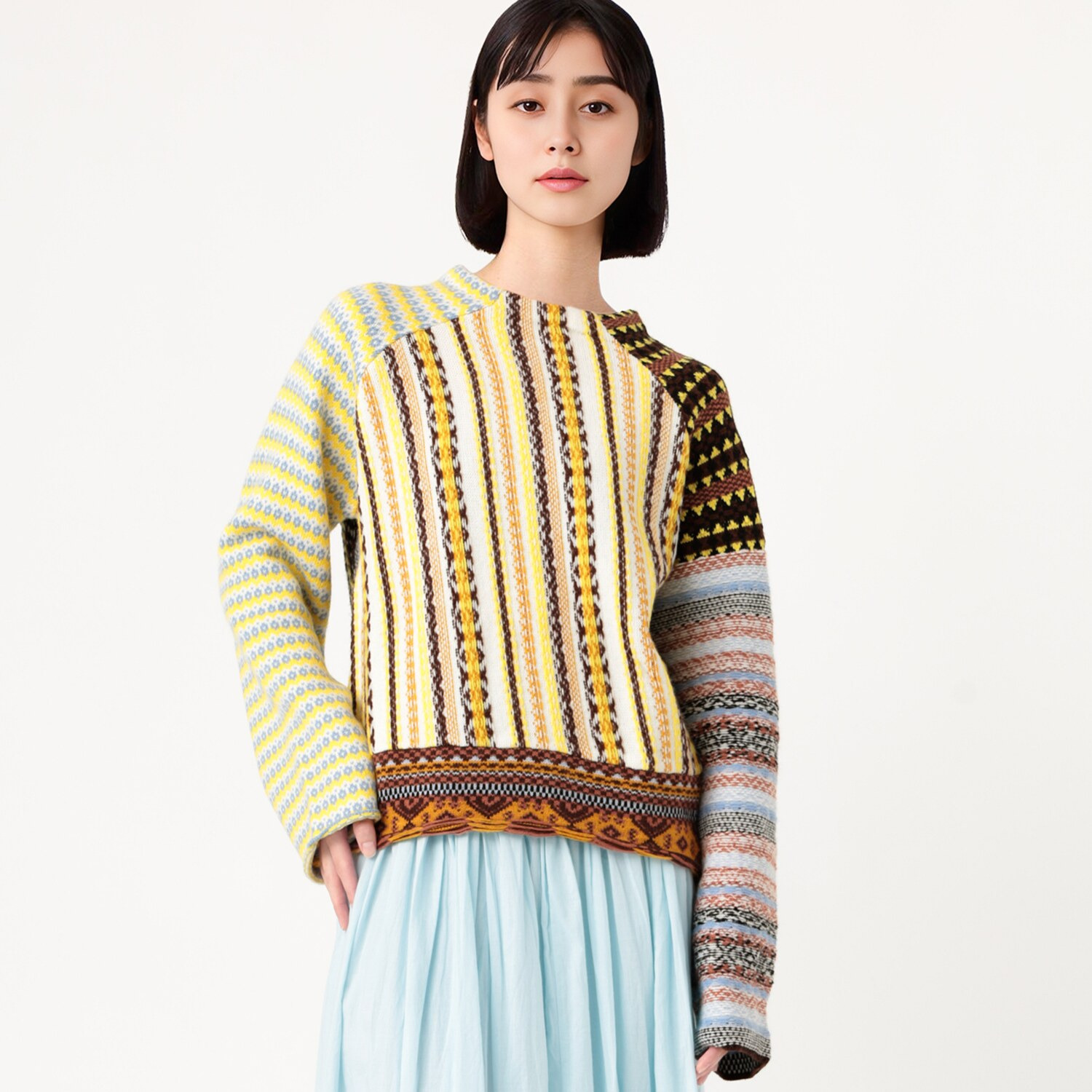 デシグアル マルチボーダー プルオーバー