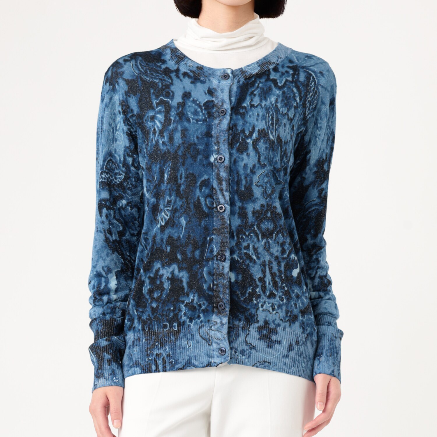 デシグアル 総プリント カーディガン