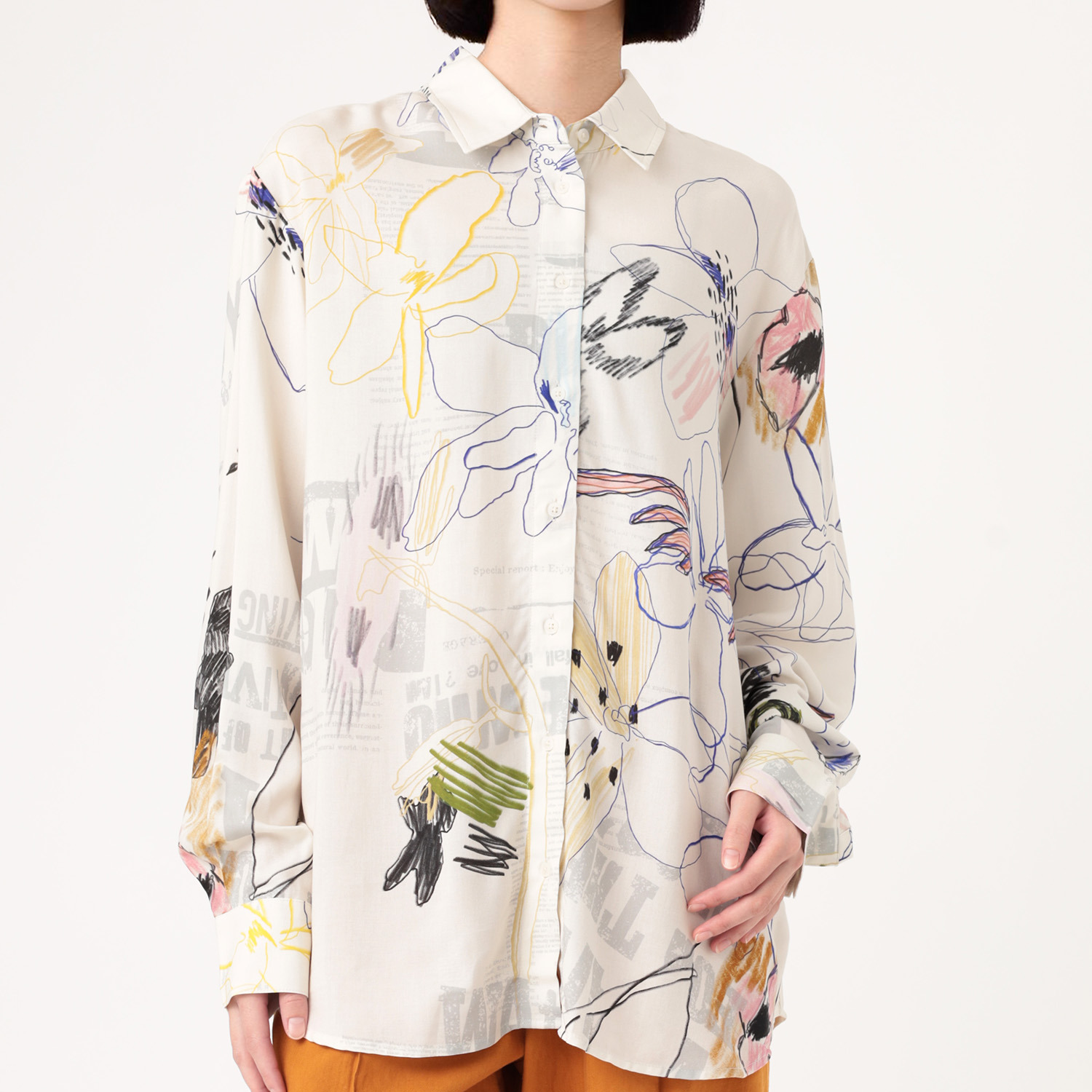 デシグアル アートプリント シャツ