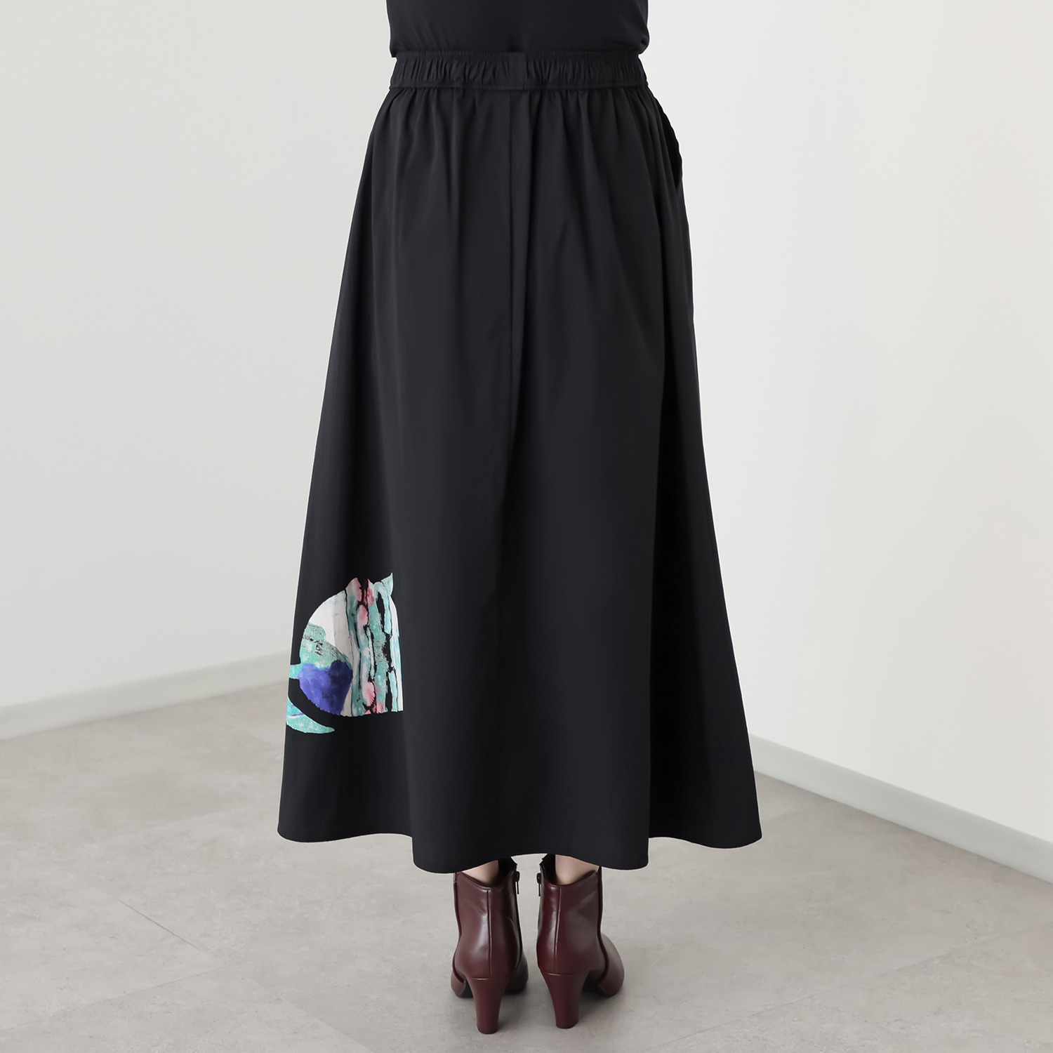 デシグアル プリント フレアスカート