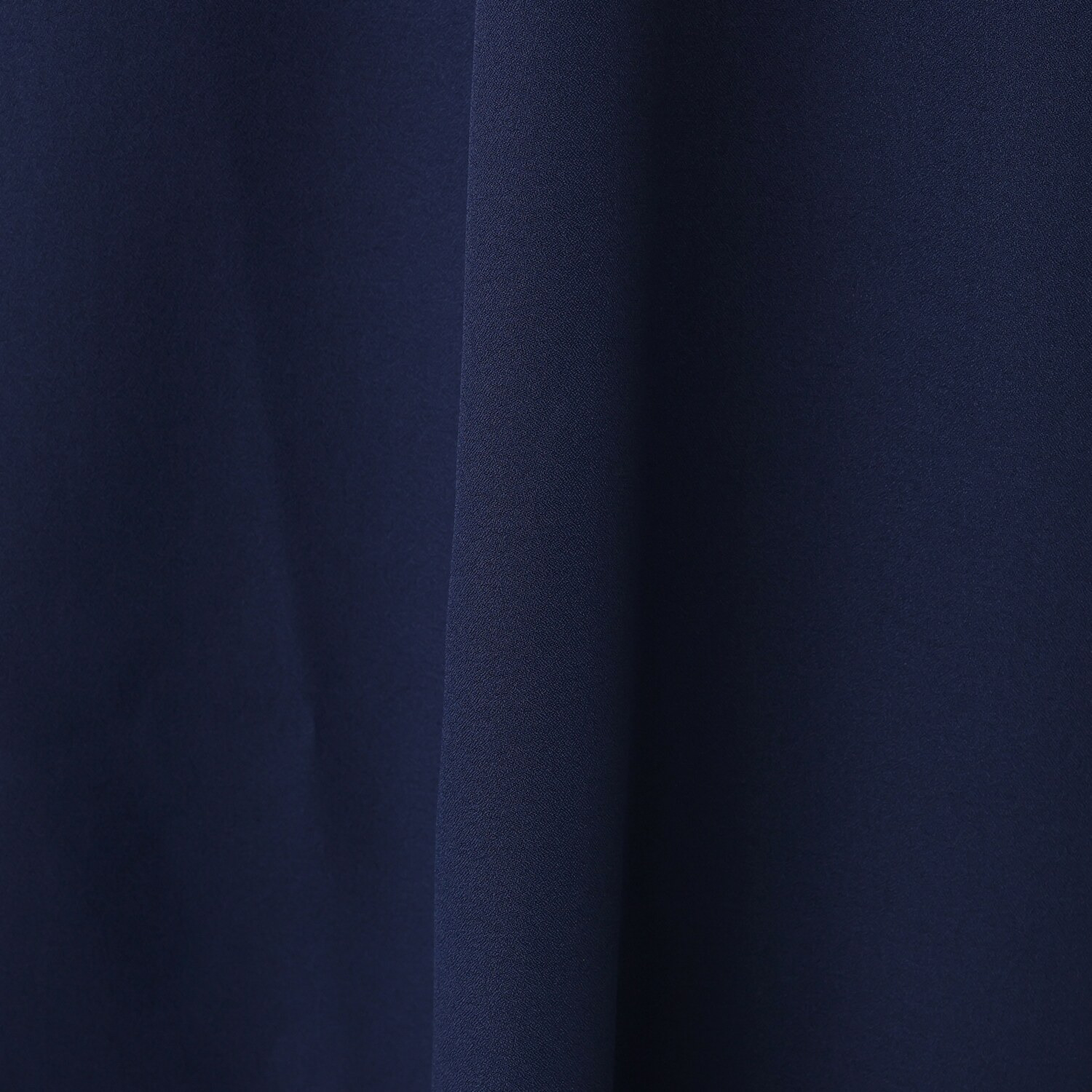 バーチ　ドゥエ 梨地ジョーゼット 六枚接ぎの立体ドレープ フレアースカート