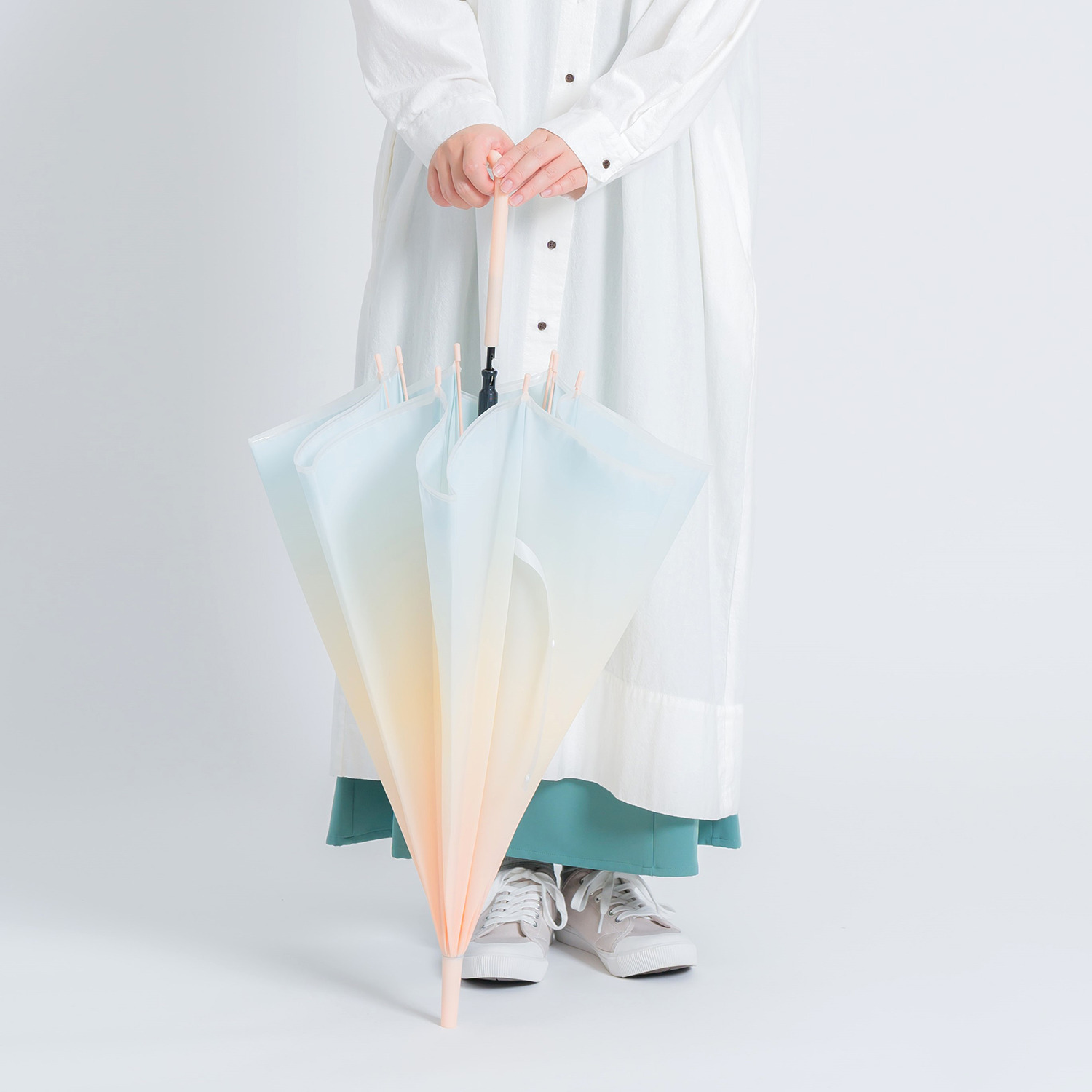 かわいい雑貨屋さん グロリア グラデーション ＥＶＡビニール傘