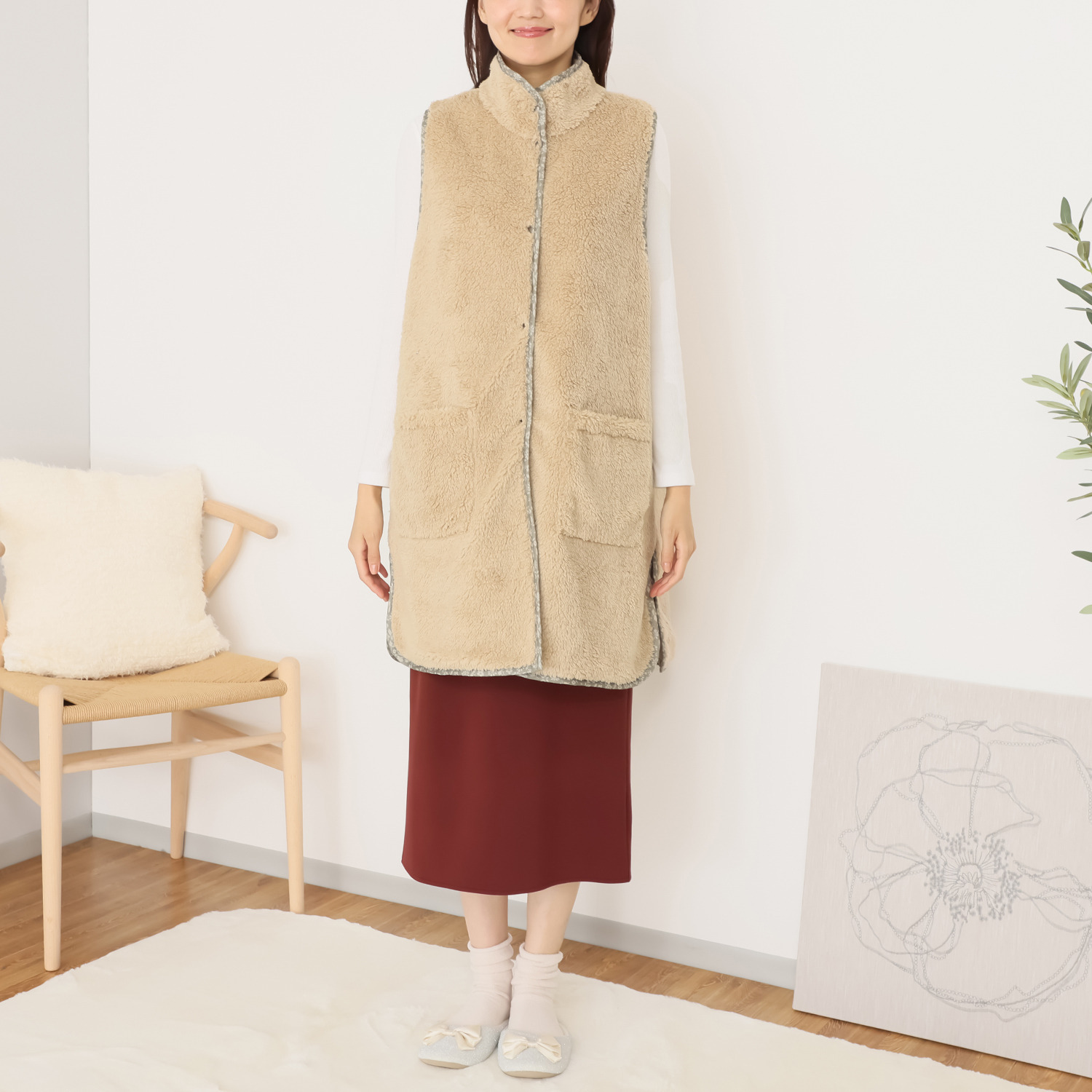 着やすさ、動きやすさ、 快適さを追求 レップ フラワーキルト 暮らしウェア