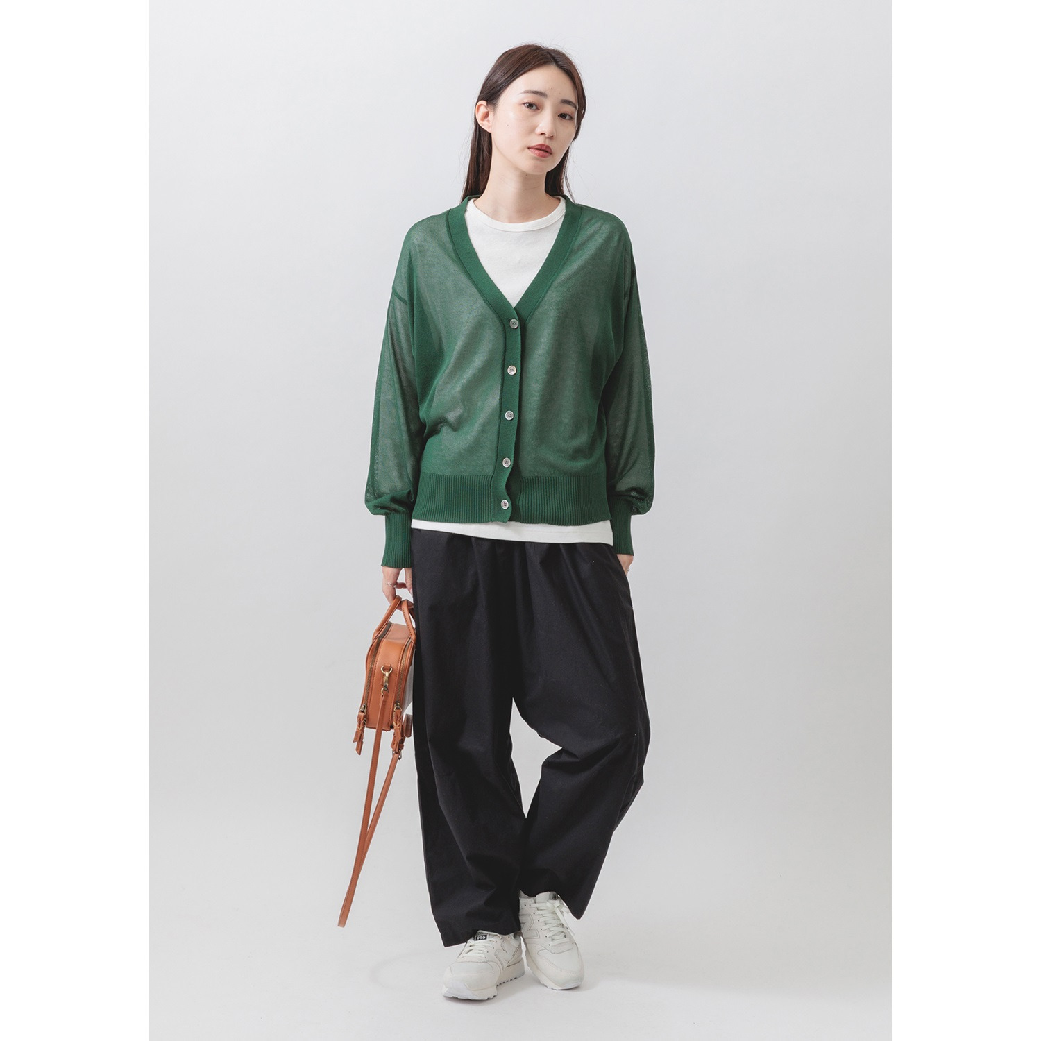 エムエムオー Ｖネック シアーカーディガン