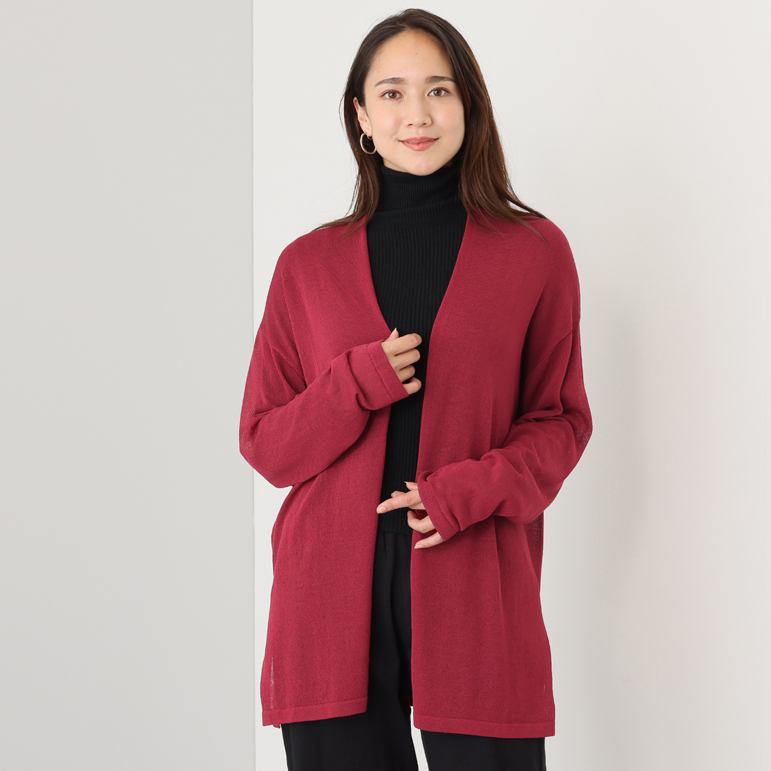 エムエムオー ロング シアートッパー カーディガン