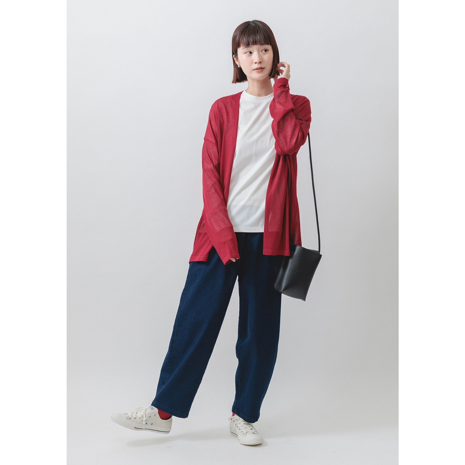 エムエムオー ロング シアートッパー カーディガン