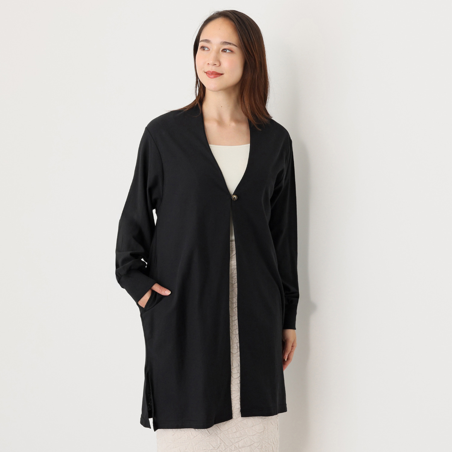 エムエムオー ロング トッパーカーディガン