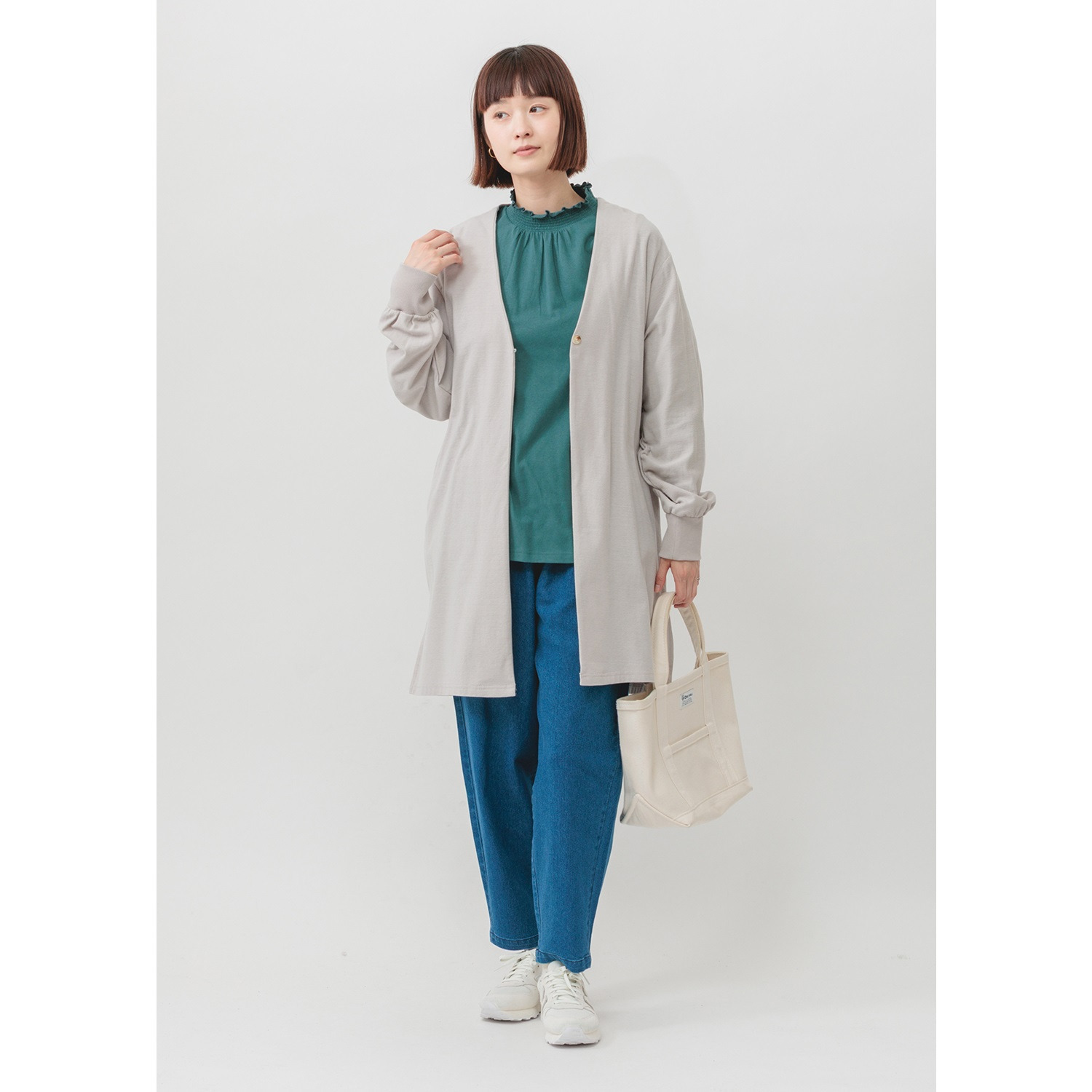 エムエムオー ロング トッパーカーディガン