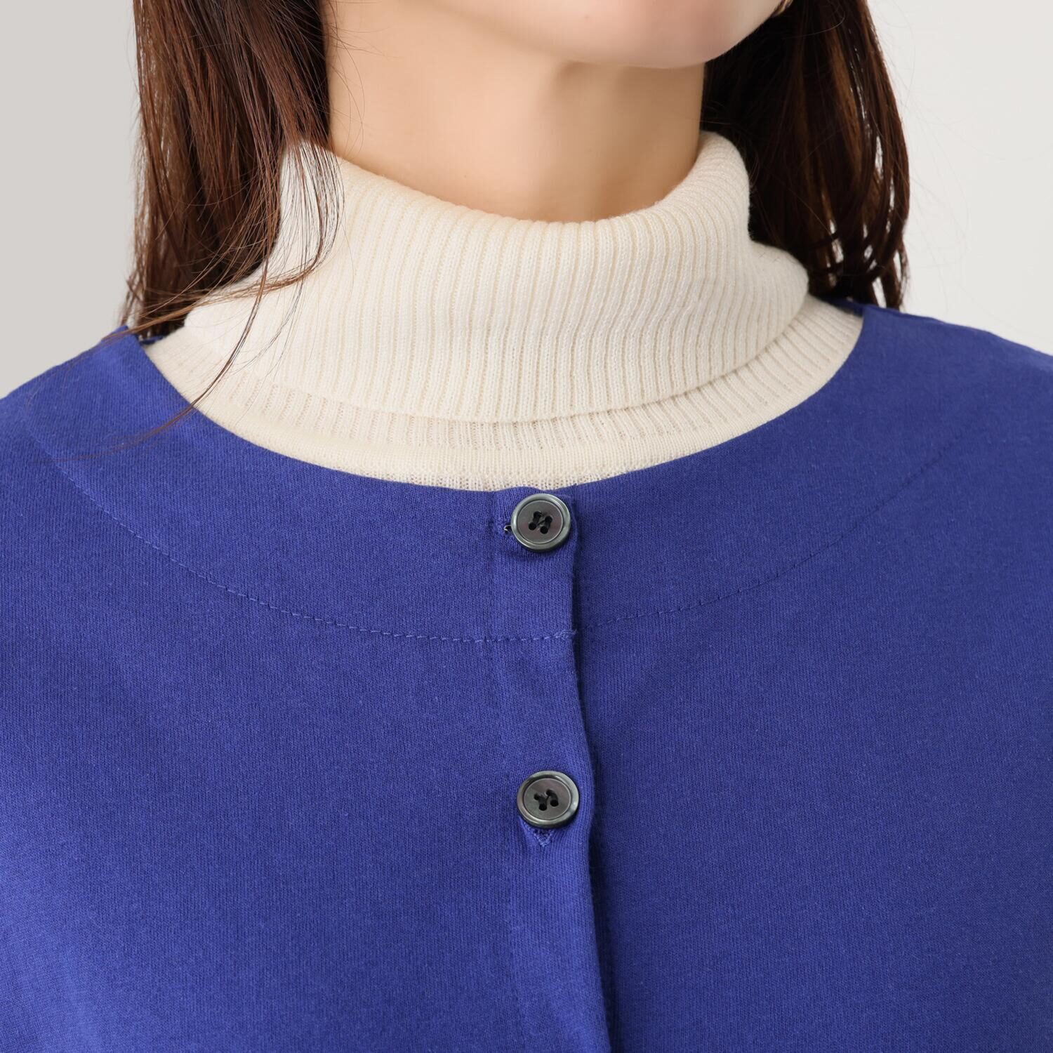 エムエムオー バスク クルーネックカーディガン