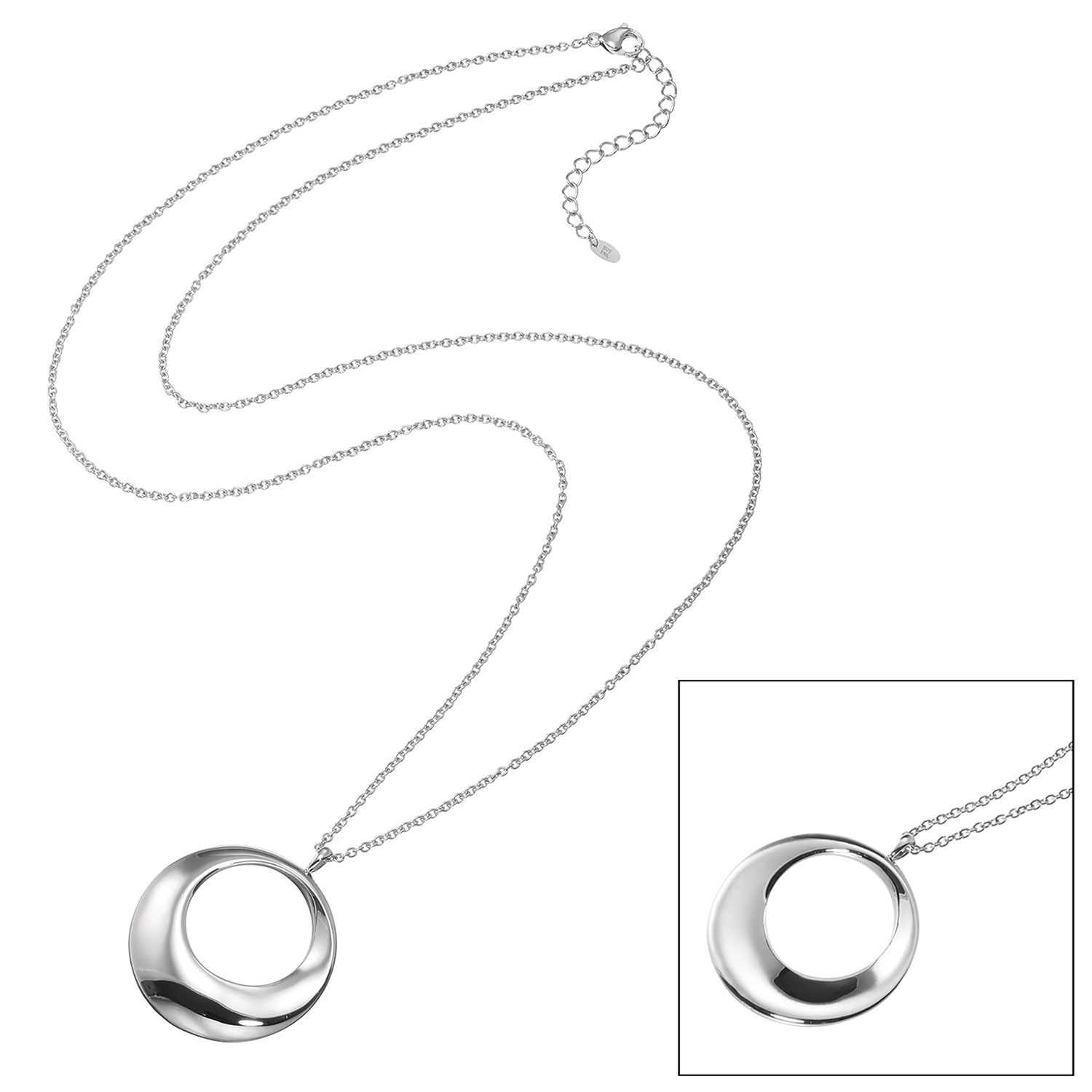 ステングレイス サージカルステンレス メビウスの輪 リバーシブル ロングペンダント