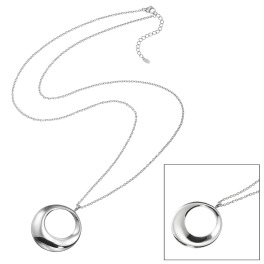 ステングレイス サージカルステンレス メビウスの輪 リバーシブル ロングペンダント