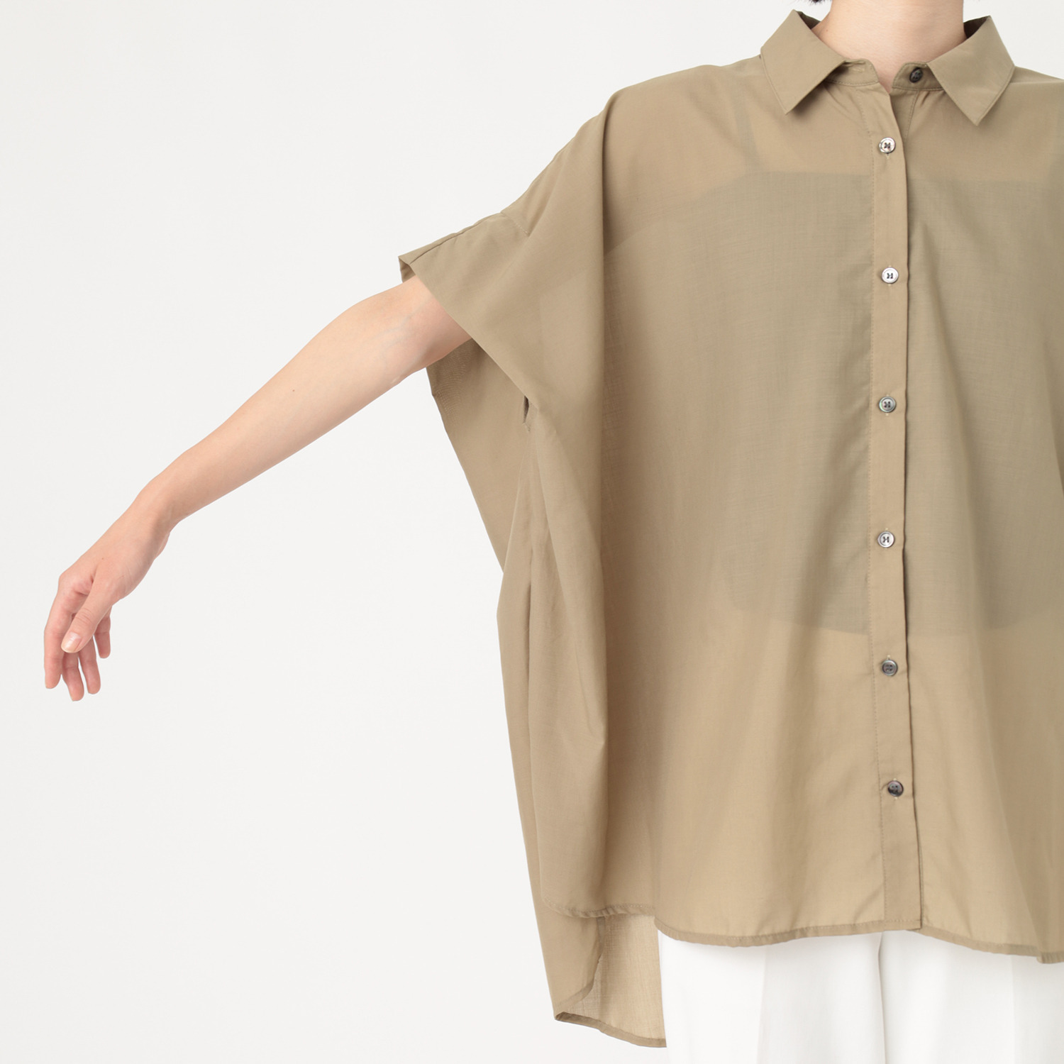 エピデミーク シアー ワイドブラウス