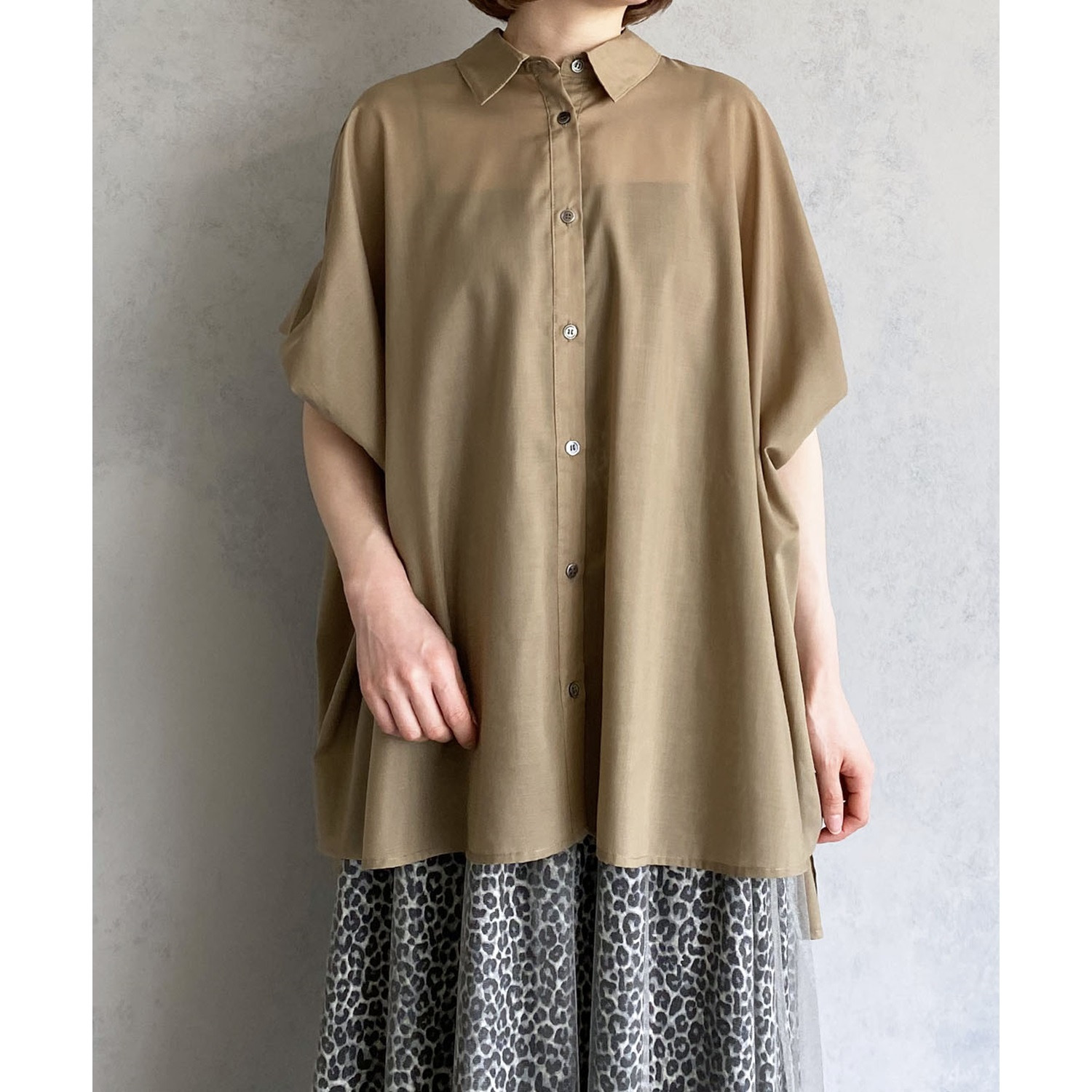 エピデミーク シアー ワイドブラウス