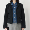 ブルーコレクション おしゃれにキマる！ レイヤード風 デニムドッキング ジャケット