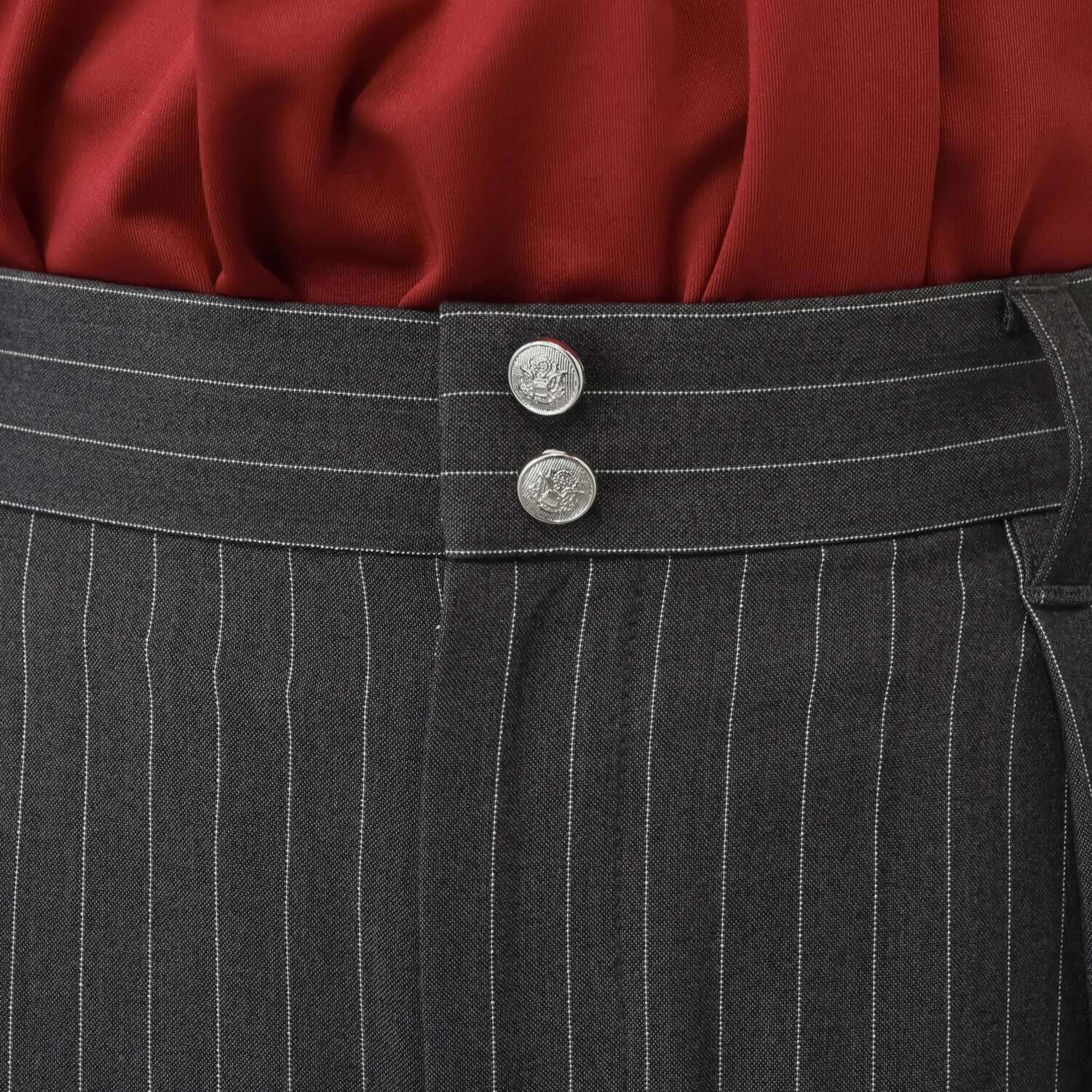 ボン・ブリコラージュ バイ　レイコ・ホウセンジ 脚長見えが叶う！ ストライプテープで ハンサムにキマる！ 旬顔サイドラインパンツ