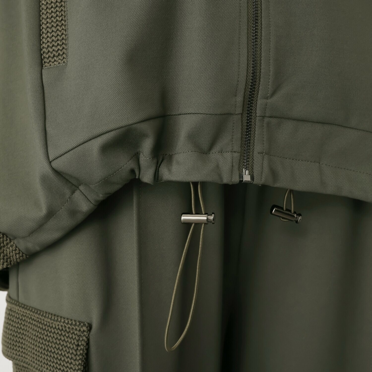 エイティーエイト ディグリー カット×ワッフル ジップベスト