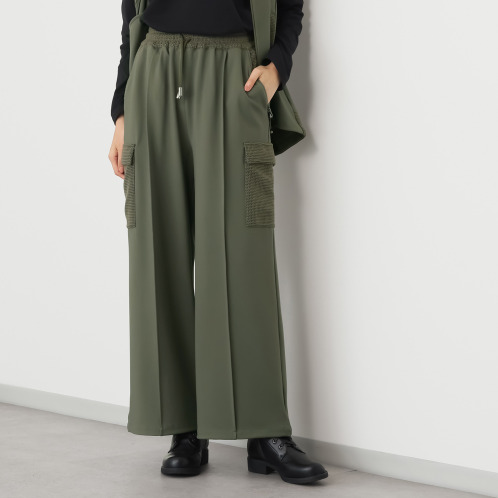 エイティーエイト ディグリー カット×ワッフル ワイドイージー カーゴパンツ エイティーエイト ディグリー カット×ワッフル ワイドイージー カーゴパンツ