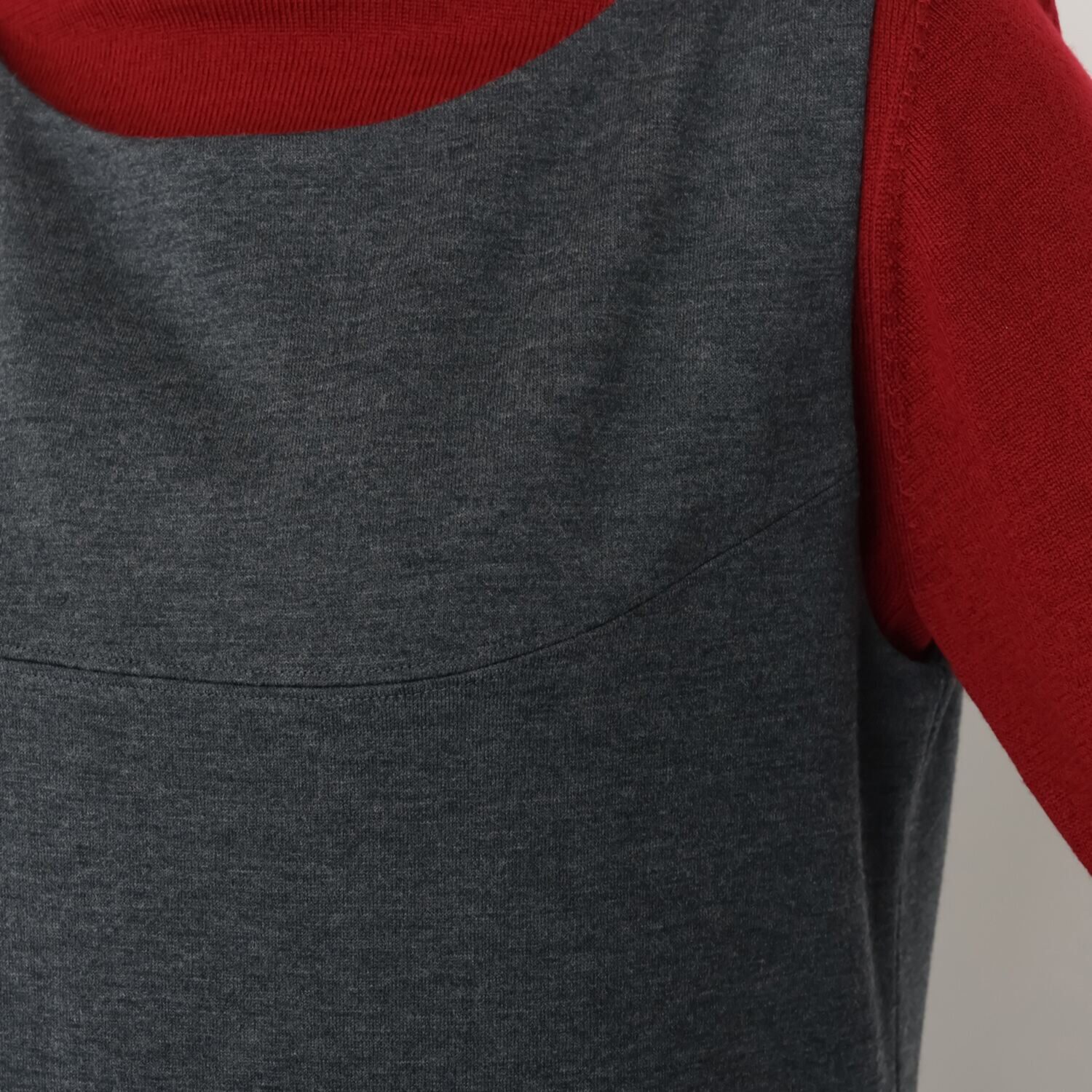 モカサン　ジュンコシマダ ウールミックスジャージー ジャンパースカート