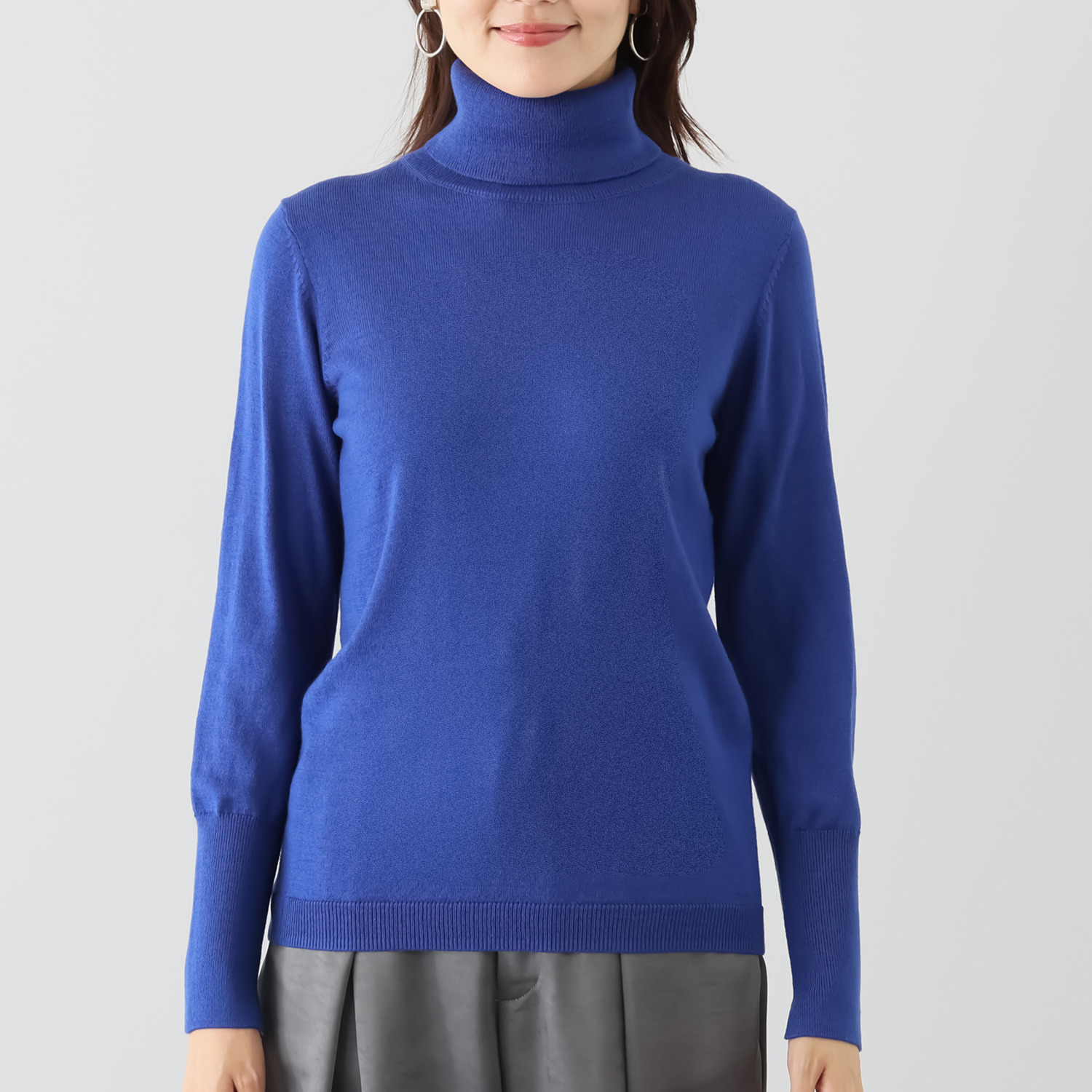 モカサン　ジュンコシマダ カラータートルネック プルオーバー