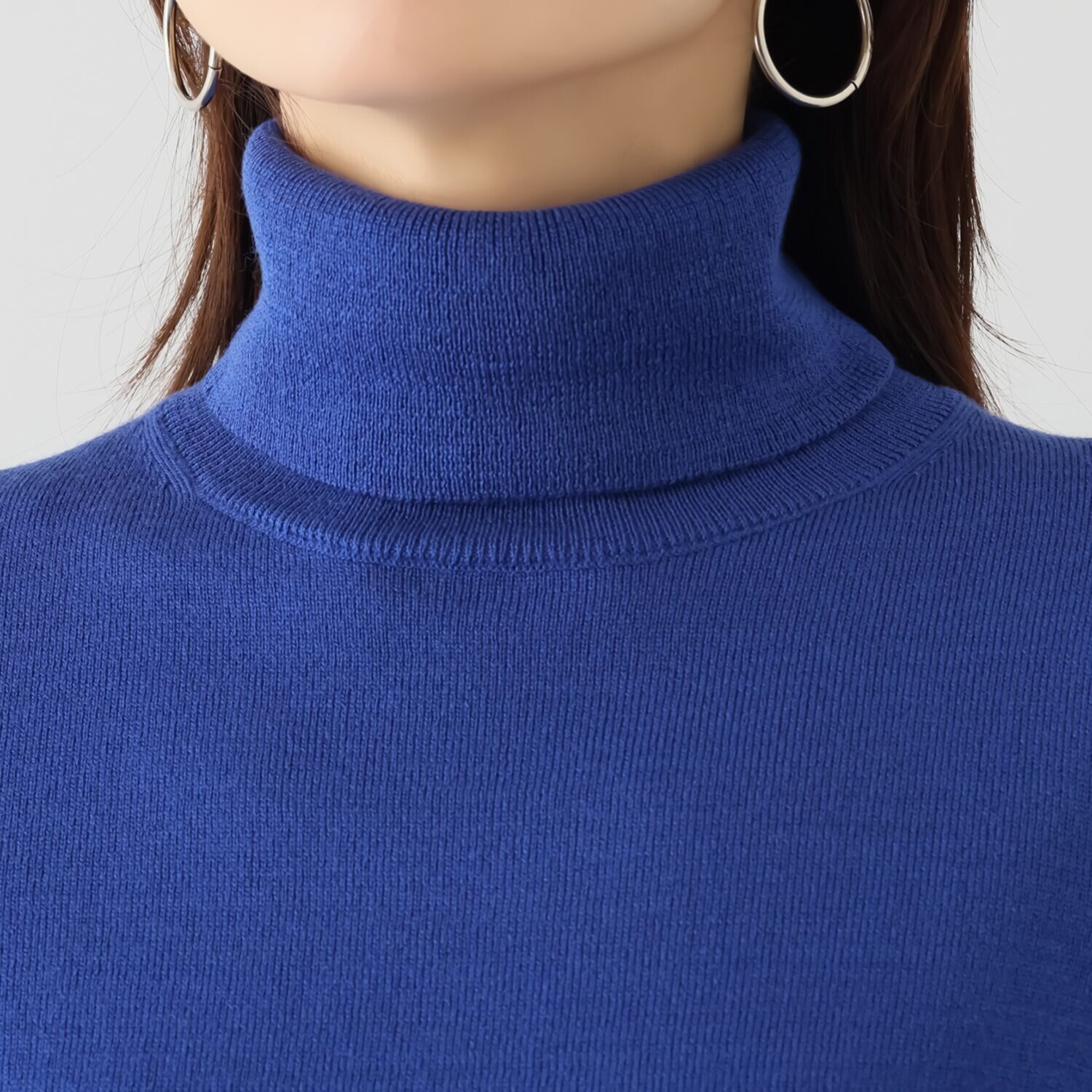 モカサン　ジュンコシマダ カラータートルネック プルオーバー