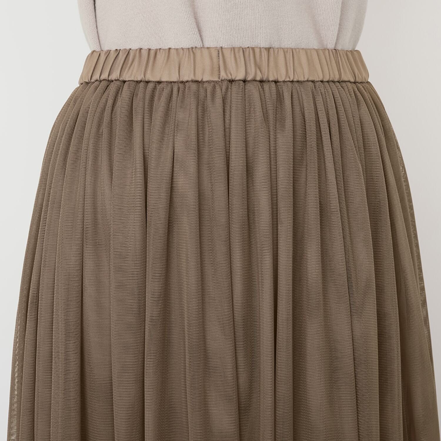 ルクオーレ チュール ギャザー フレアースカート