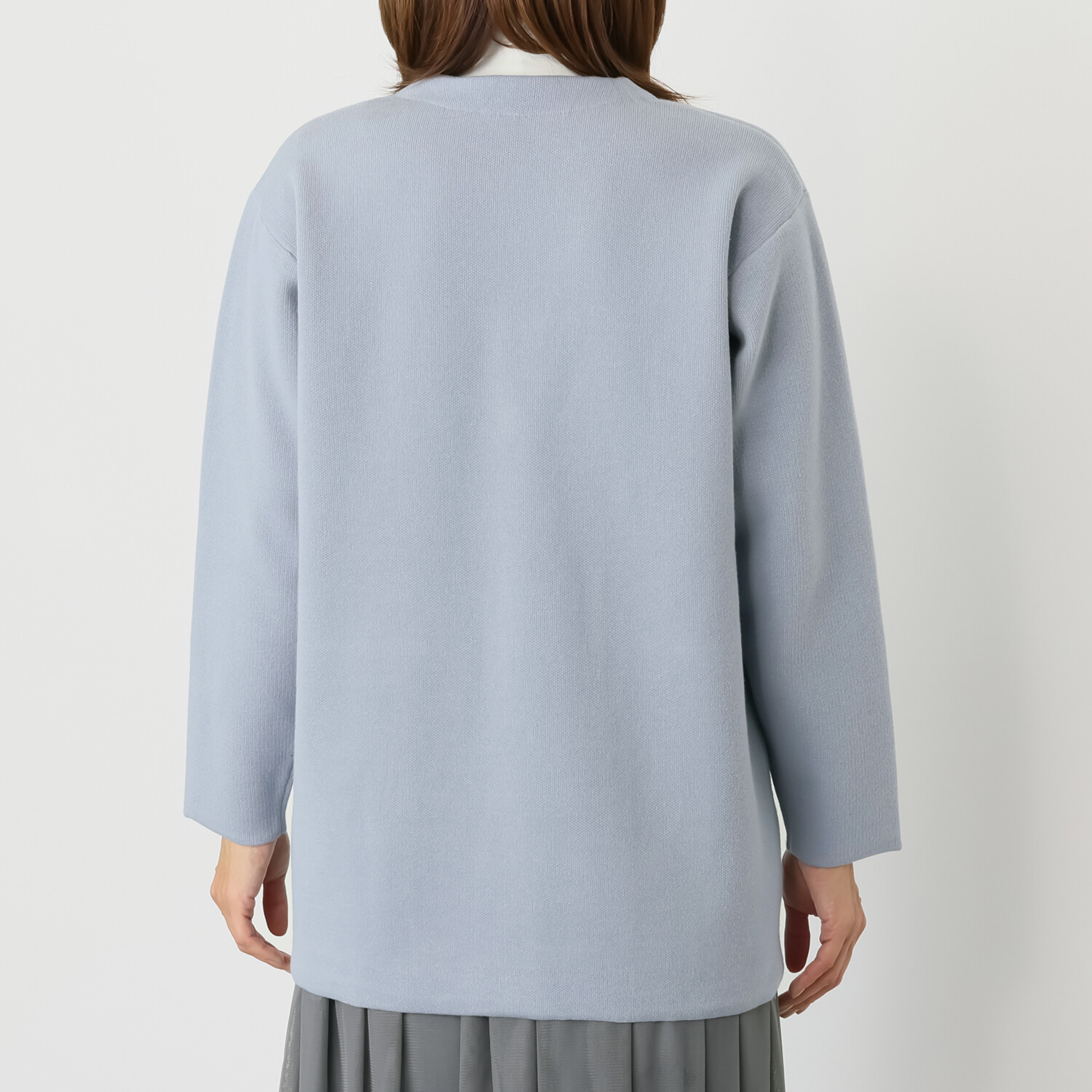 ルクオーレ 軽く羽織れる すっきりＶネック ニットコーディガン