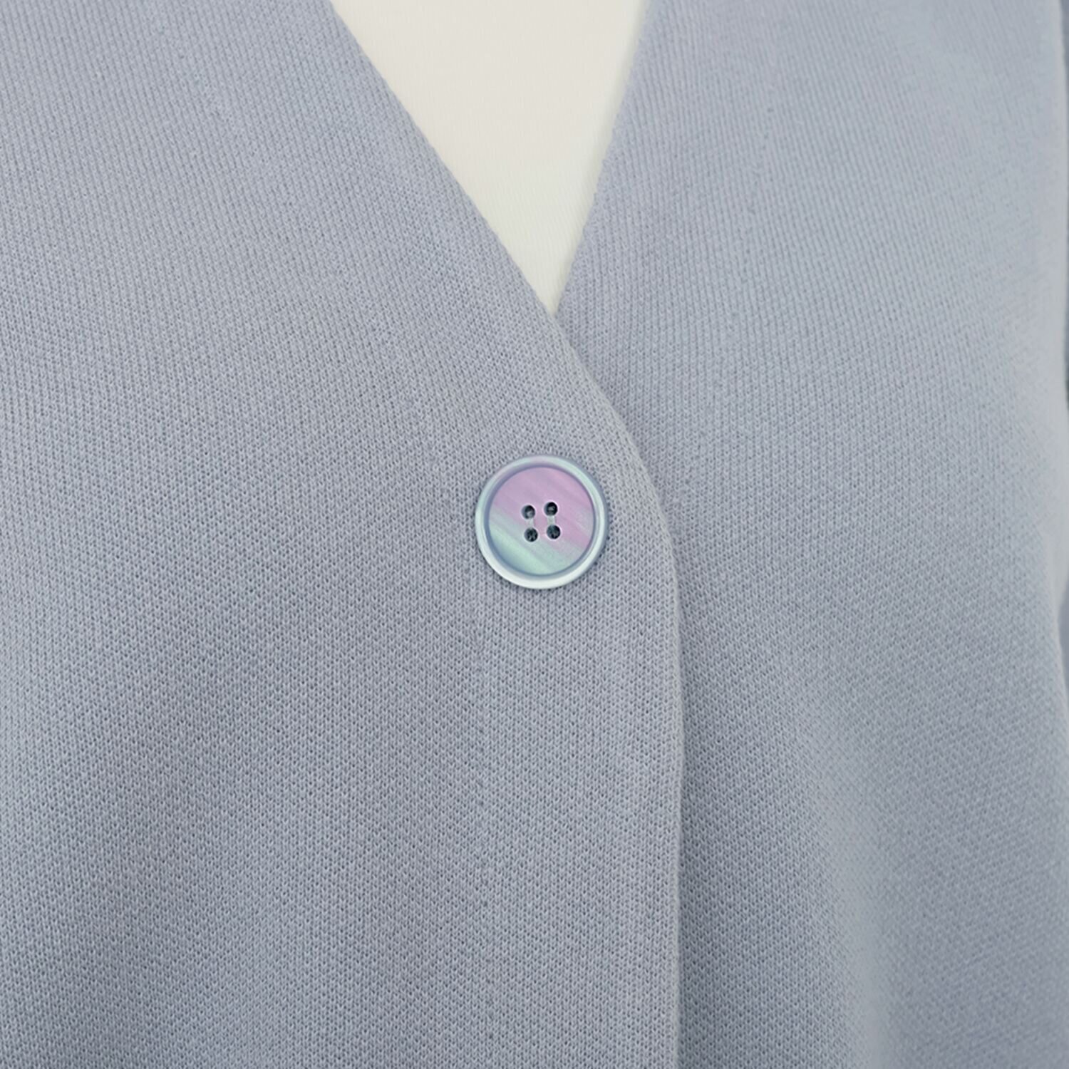 ルクオーレ 軽く羽織れる すっきりＶネック ニットコーディガン