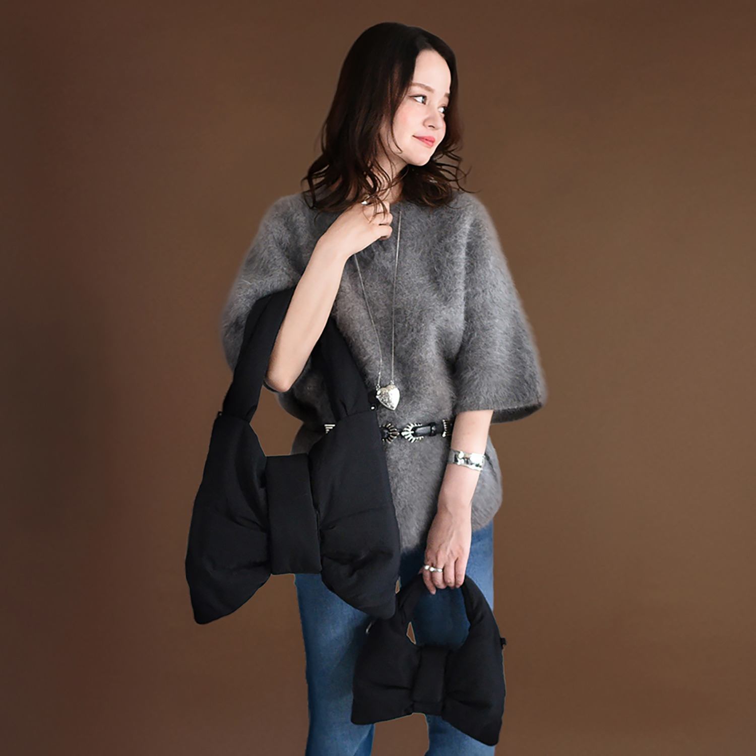 イストワール リボンデザイン ２ウェイトートバッグ