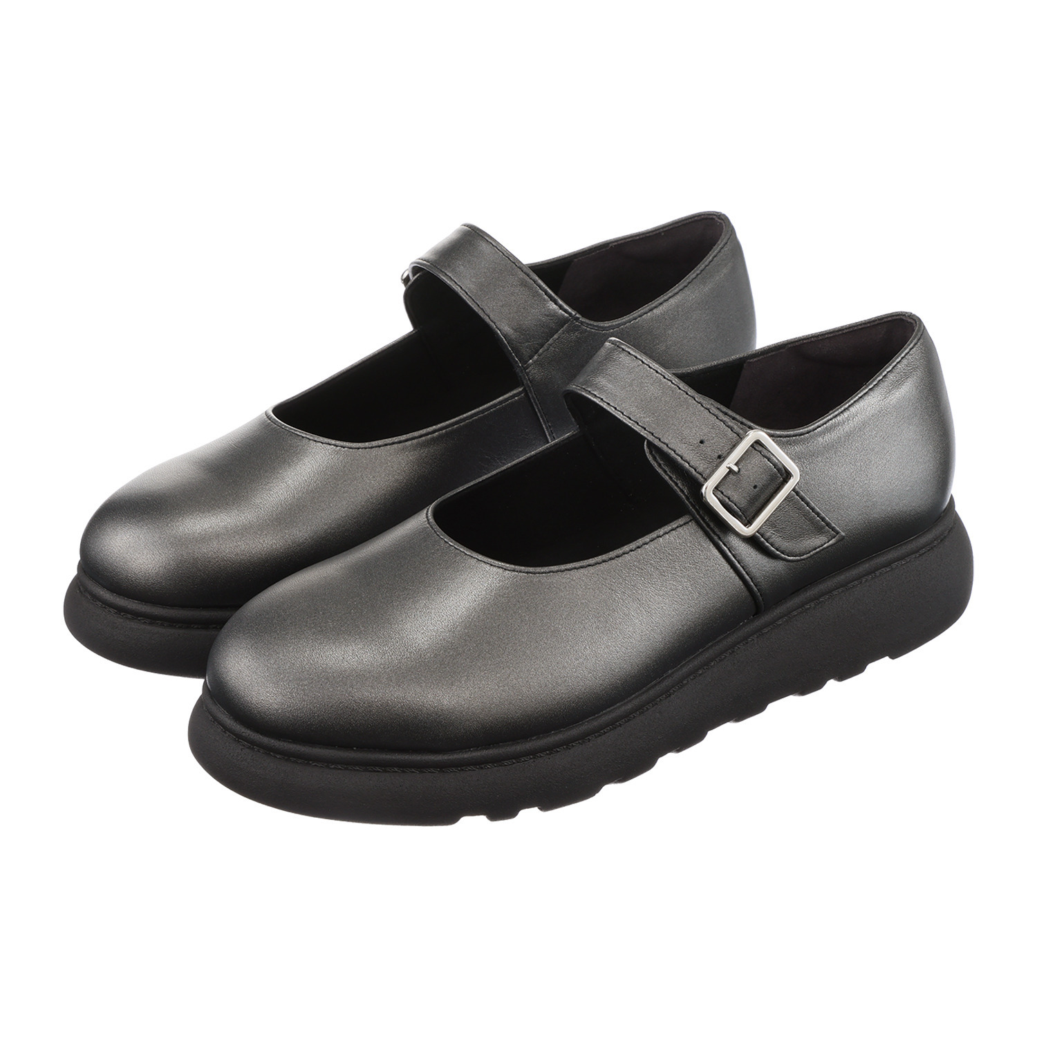 カリシモアルテ　モード ＜日本製＞牛革 モダンタルトソール メリージェーンシューズ