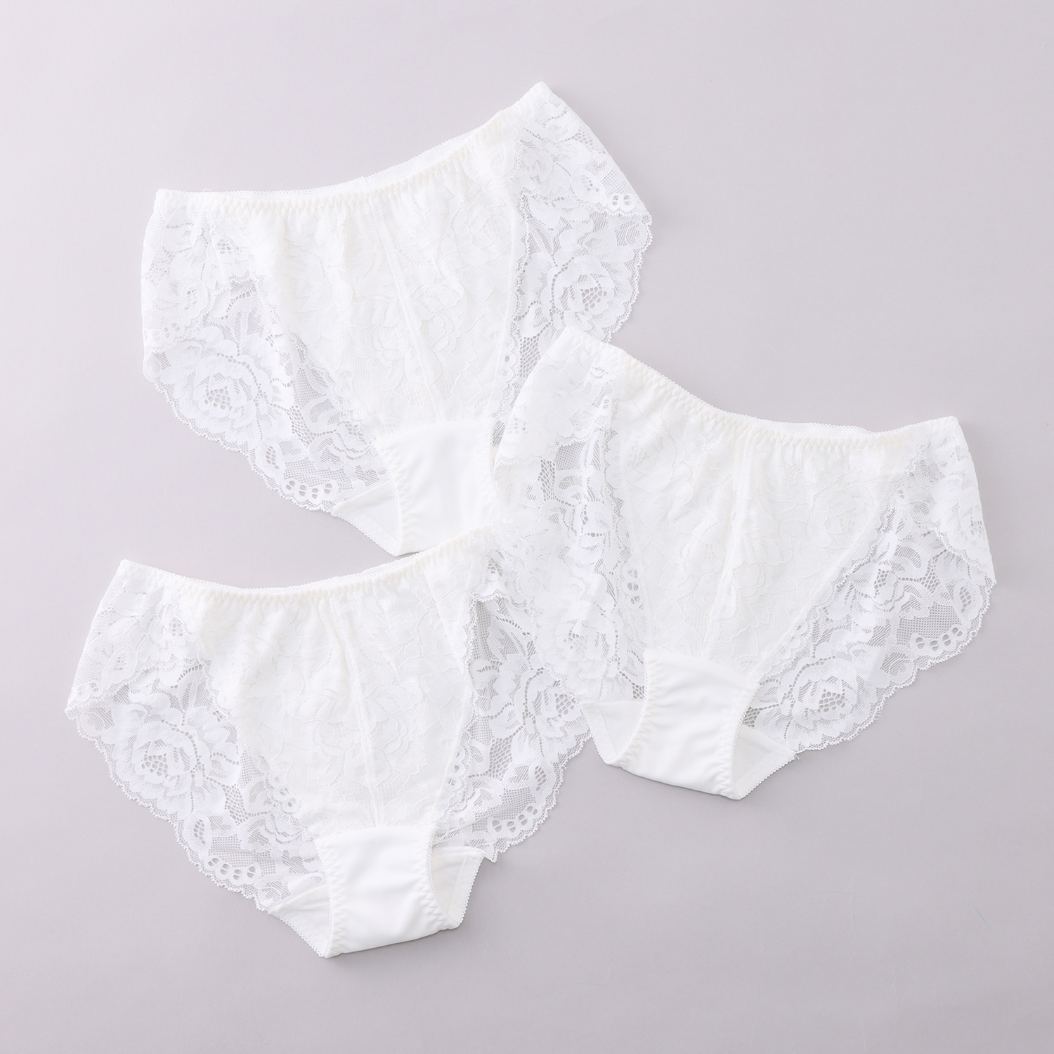 福助 快適和装インナー 総レース スタンダードショーツ 同色３枚セット