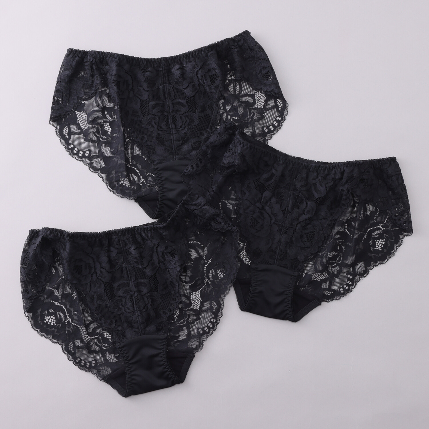福助 快適和装インナー 総レース スタンダードショーツ 同色３枚セット