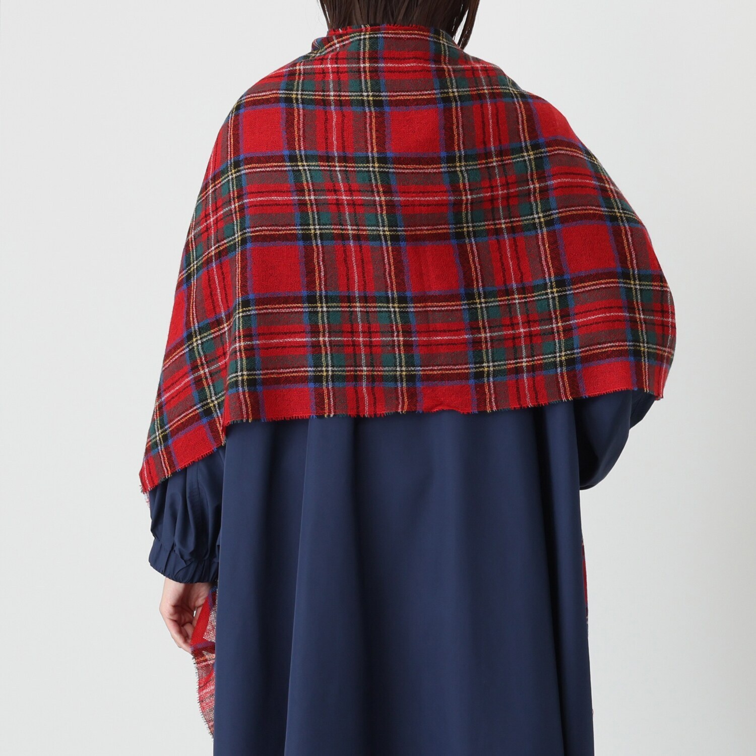 ペイズリーウィズ キンロックアンダーソン ウールカシミヤ タータンチェックストール