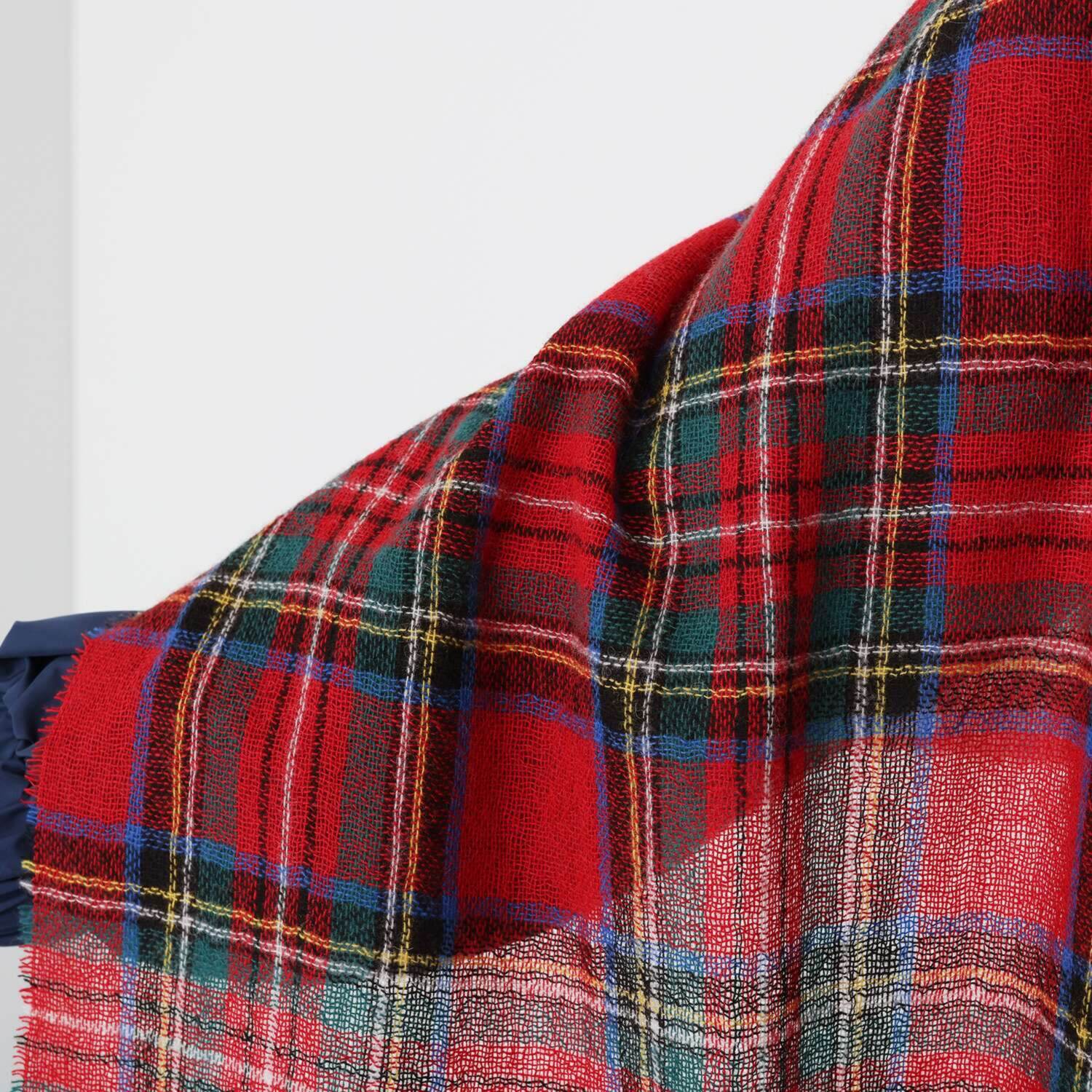 ペイズリーウィズ キンロックアンダーソン ウールカシミヤ タータンチェックストール