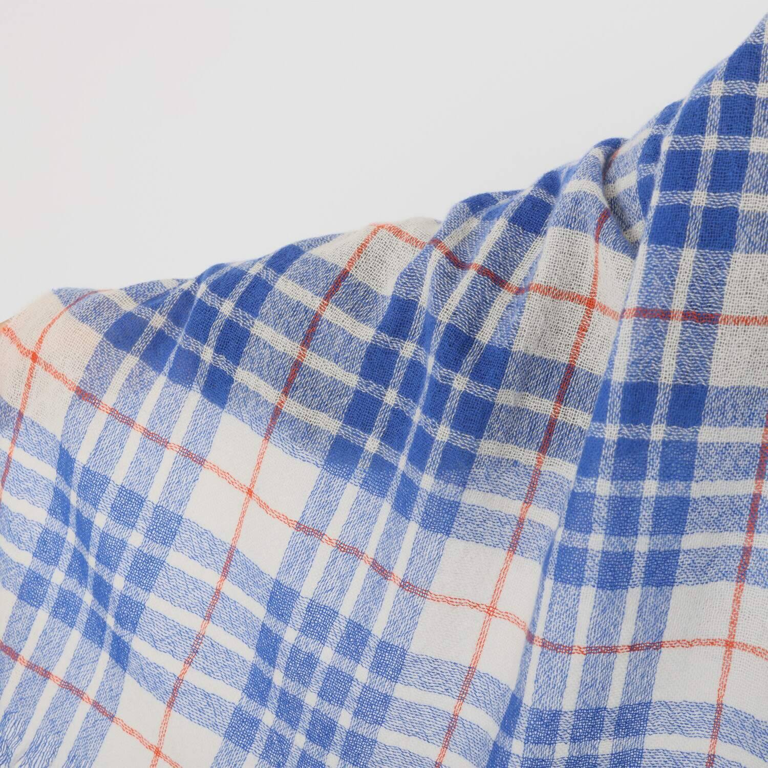 ペイズリーウィズ キンロックアンダーソン ウールカシミヤ タータンチェック 大判ストール