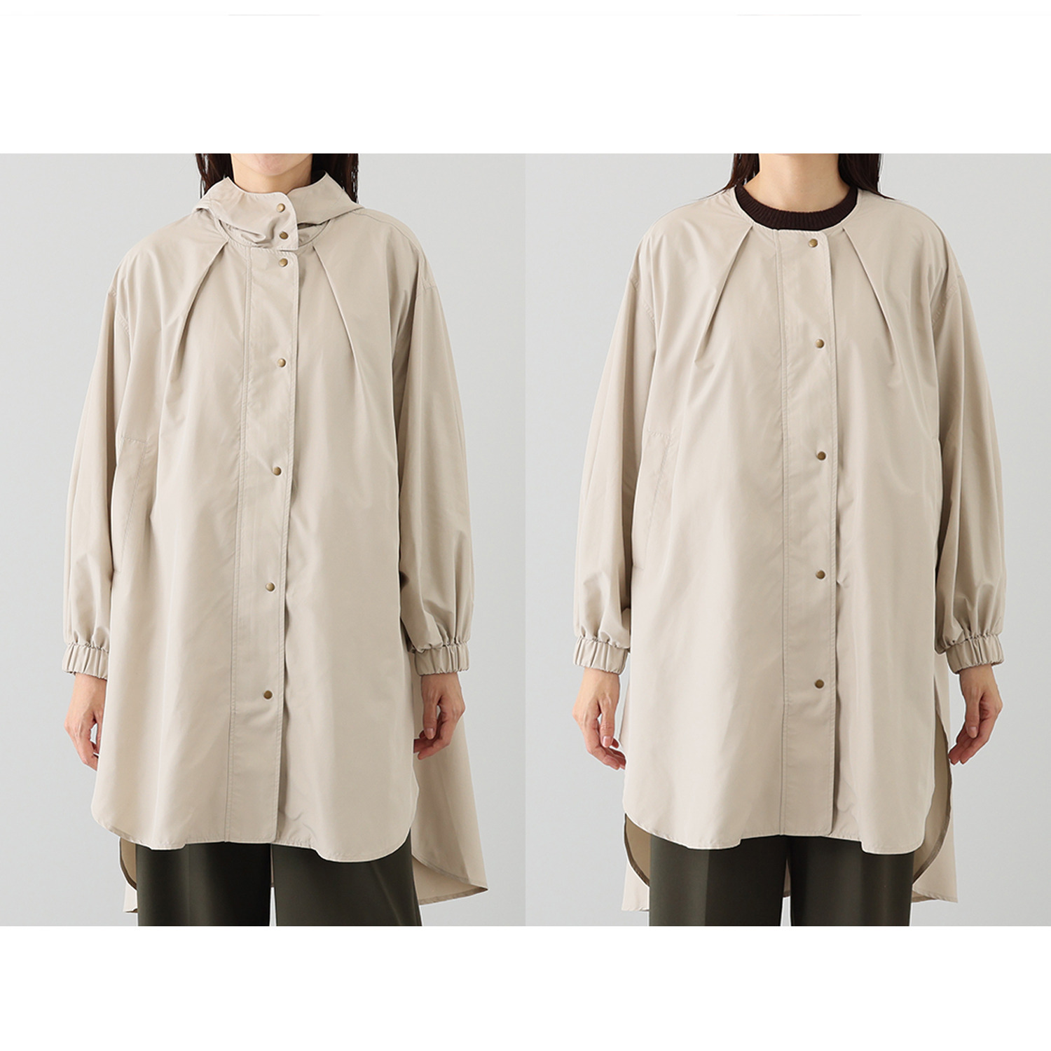 ペイズリーウィズ キンロックアンダーソン タータンチェック アクセント はっ水コート