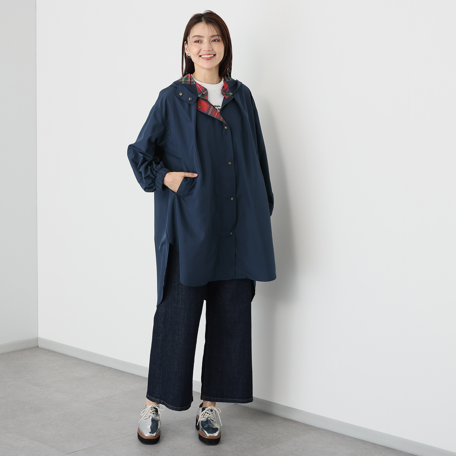 ペイズリーウィズ キンロックアンダーソン タータンチェック アクセント はっ水コート